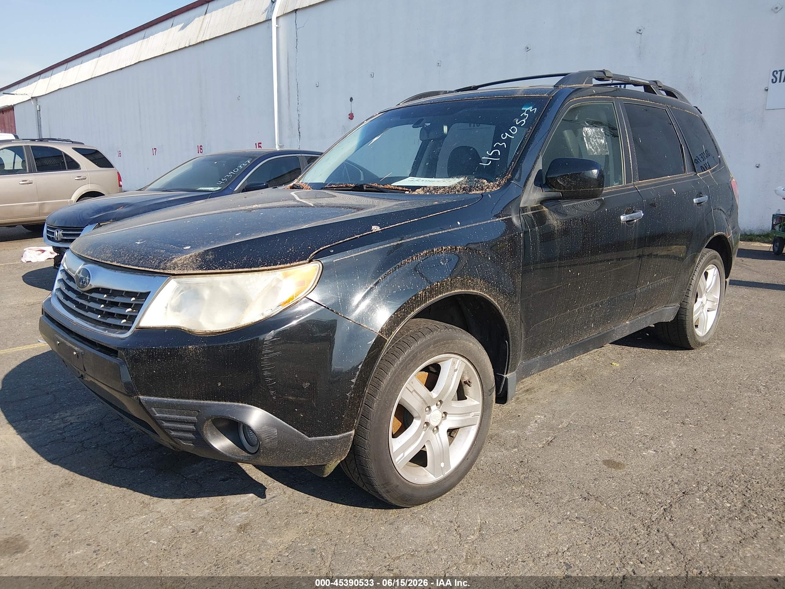 2009 Subaru Forester 2.5x Limited Black vin: JF2SH64629H728874