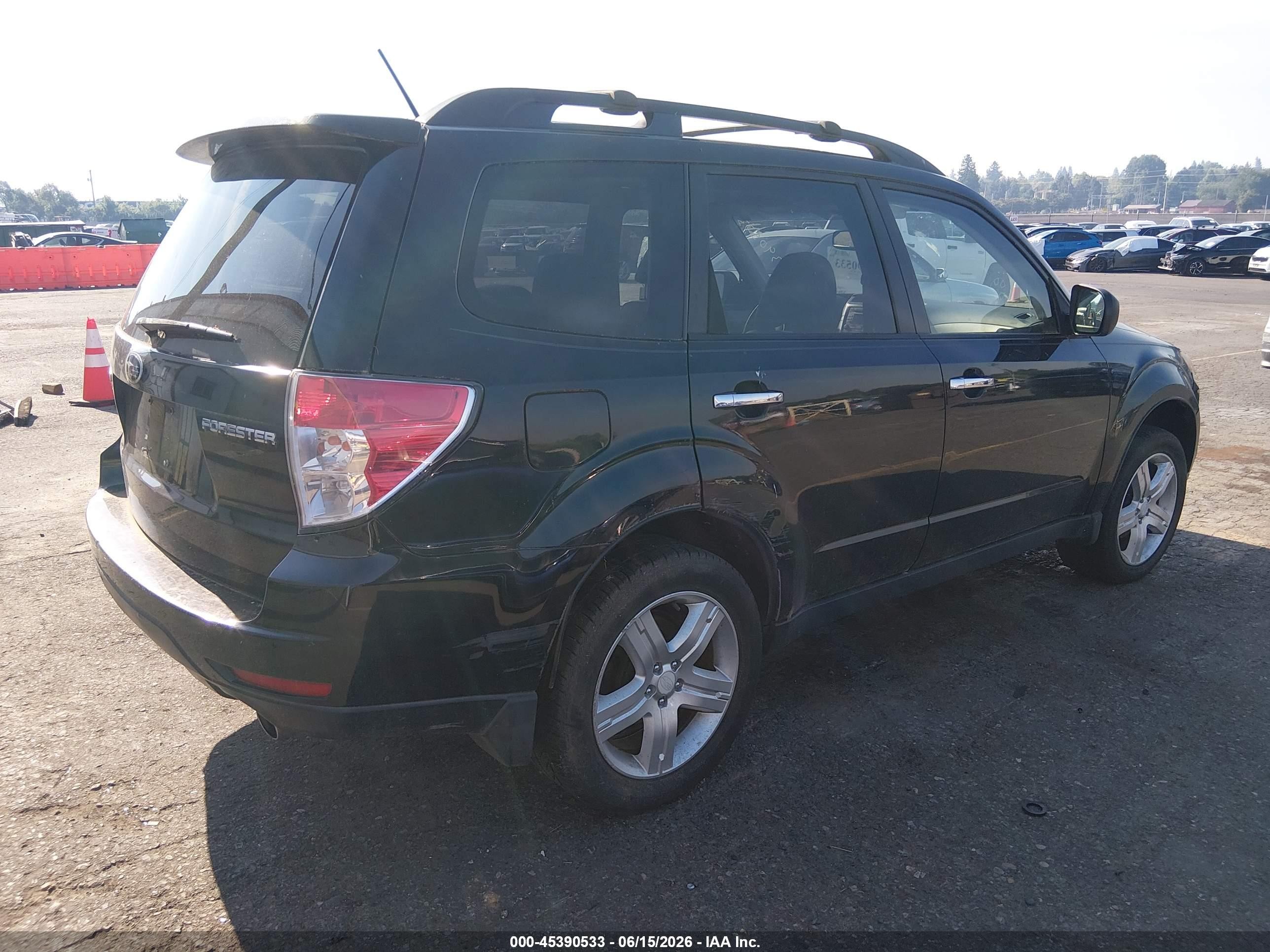 2009 Subaru Forester 2.5x Limited Black vin: JF2SH64629H728874