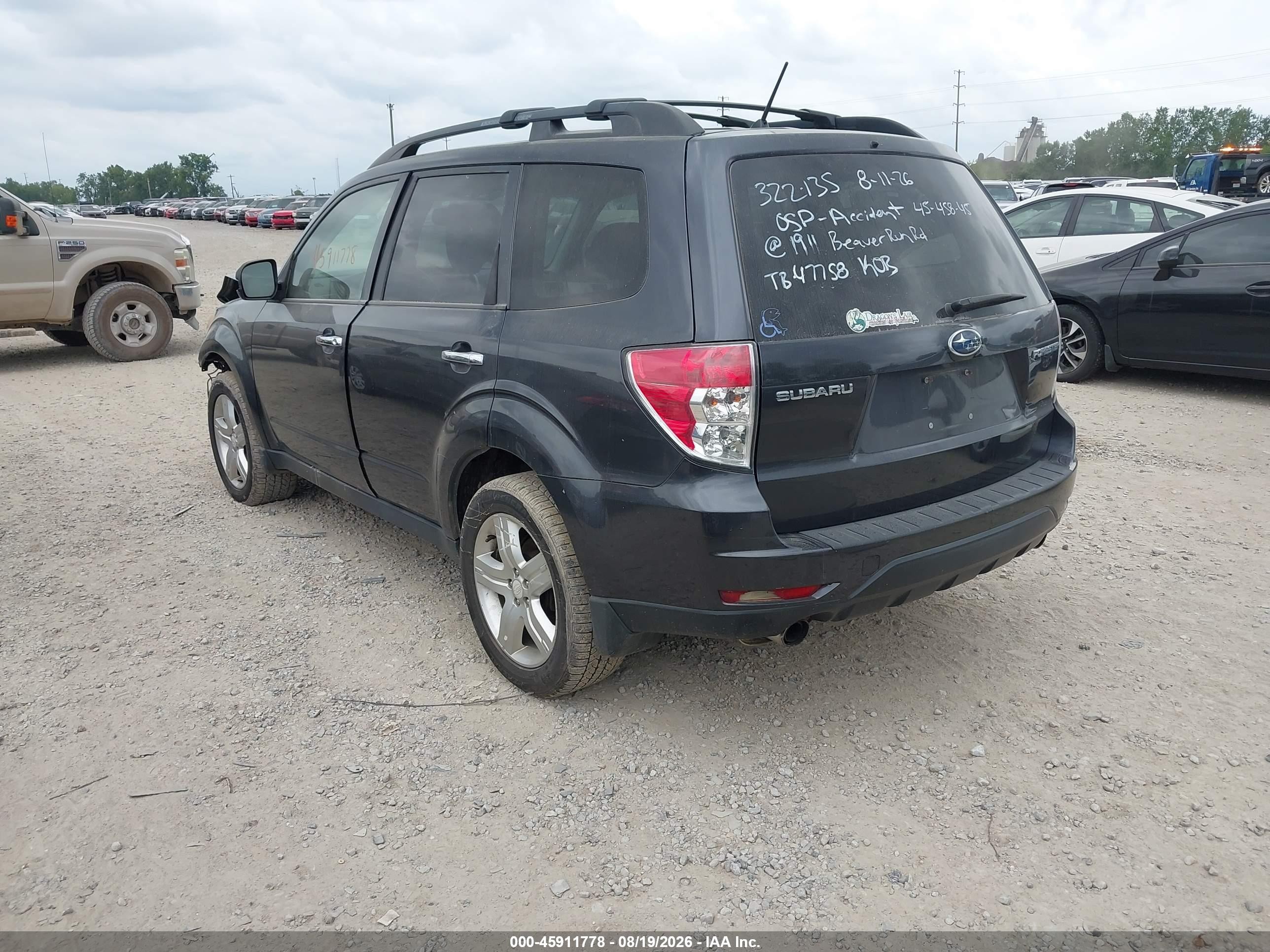 2009 Subaru Forester 2.5x Limited Blue vin: JF2SH64639H734571