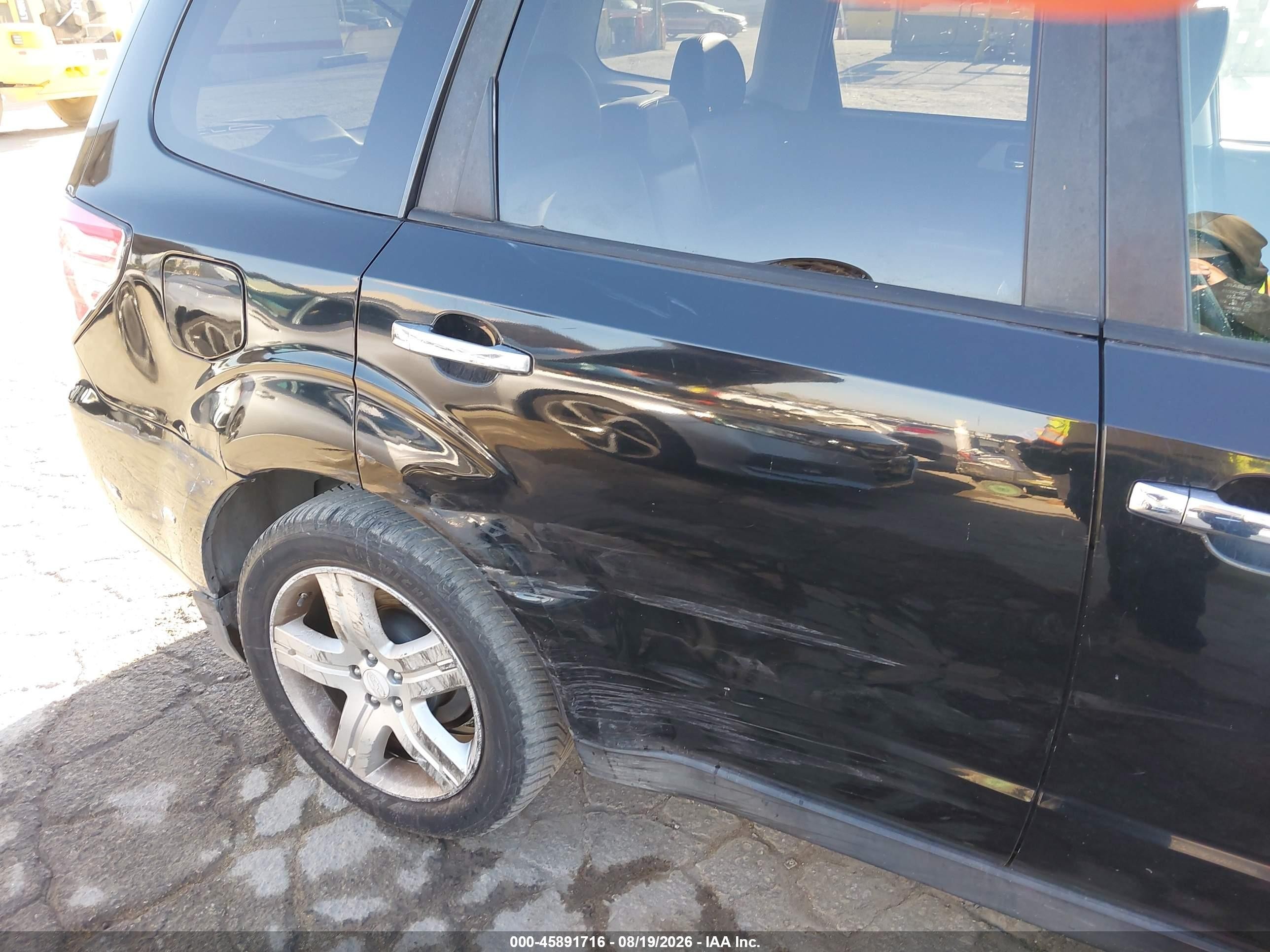 2009 Subaru Forester 2.5x Limited Black vin: JF2SH64639H753895