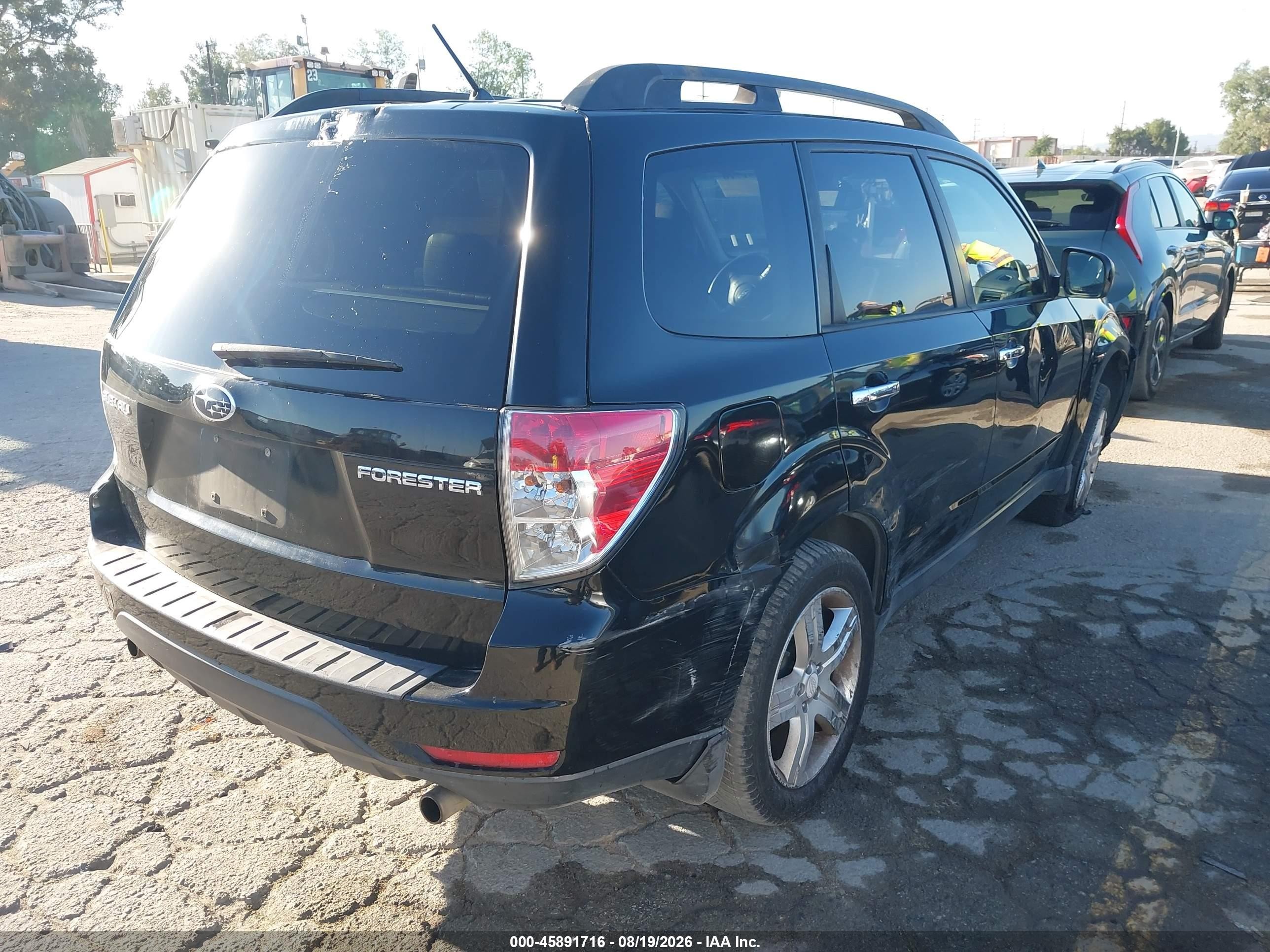 2009 Subaru Forester 2.5x Limited Black vin: JF2SH64639H753895