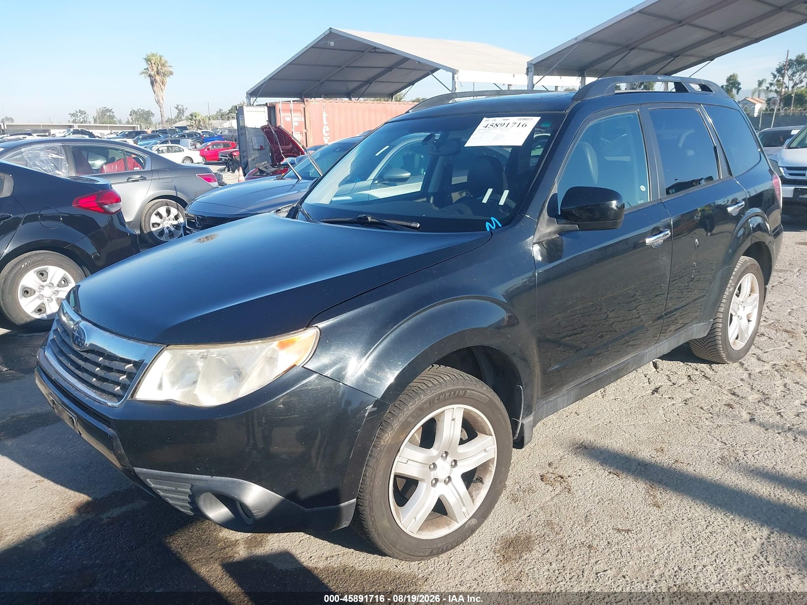 2009 Subaru Forester 2.5x Limited Black vin: JF2SH64639H753895