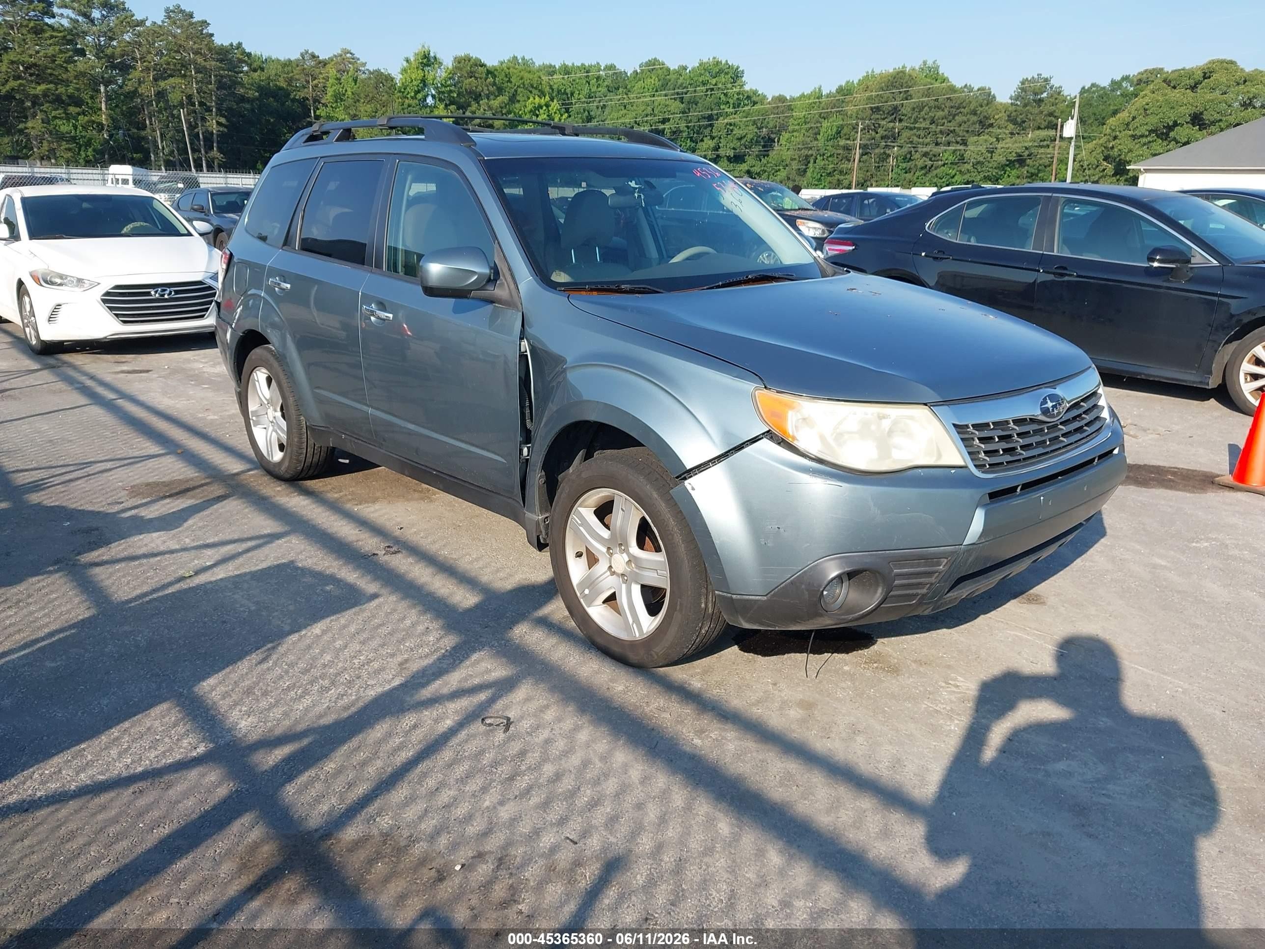 2009 Subaru Forester 2.5x Limited Teal vin: JF2SH64639H780465