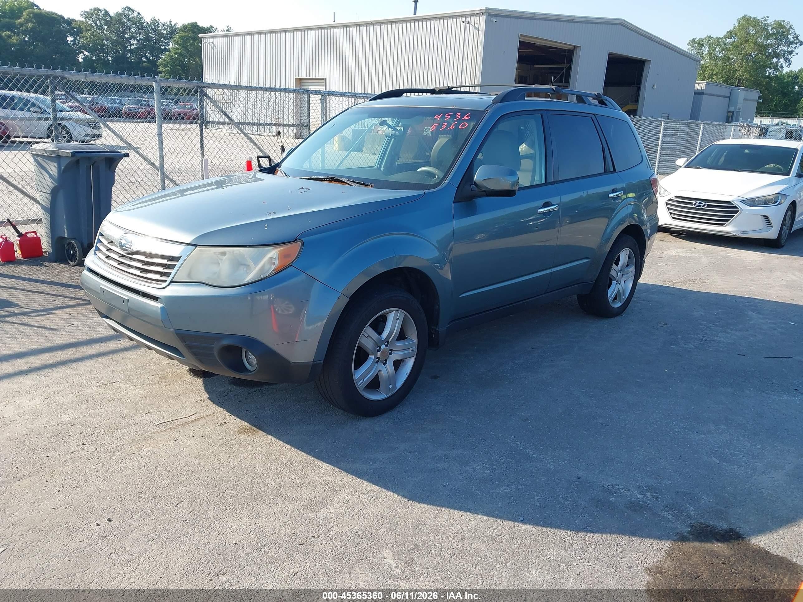 2009 Subaru Forester 2.5x Limited Teal vin: JF2SH64639H780465