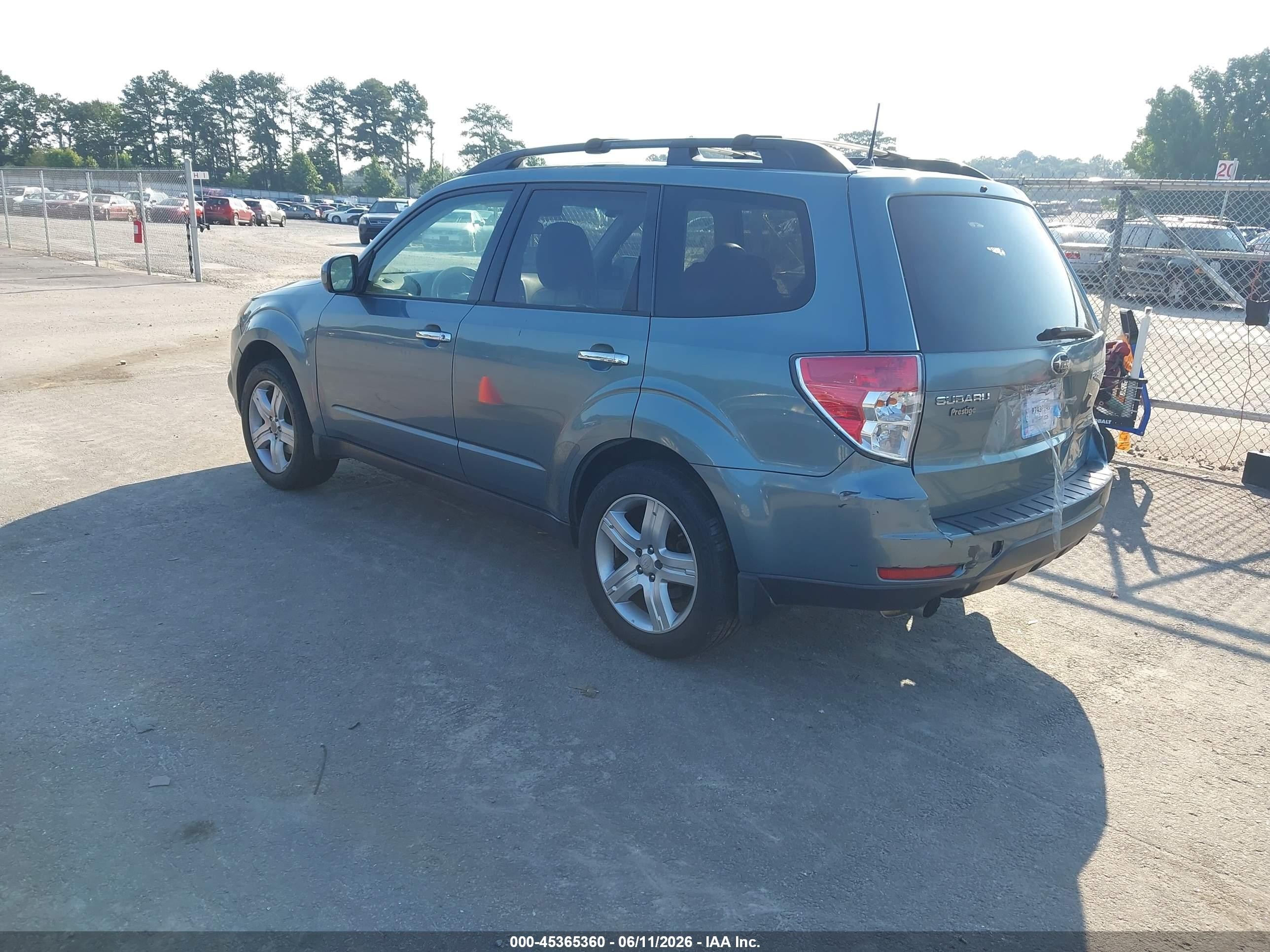 2009 Subaru Forester 2.5x Limited Teal vin: JF2SH64639H780465