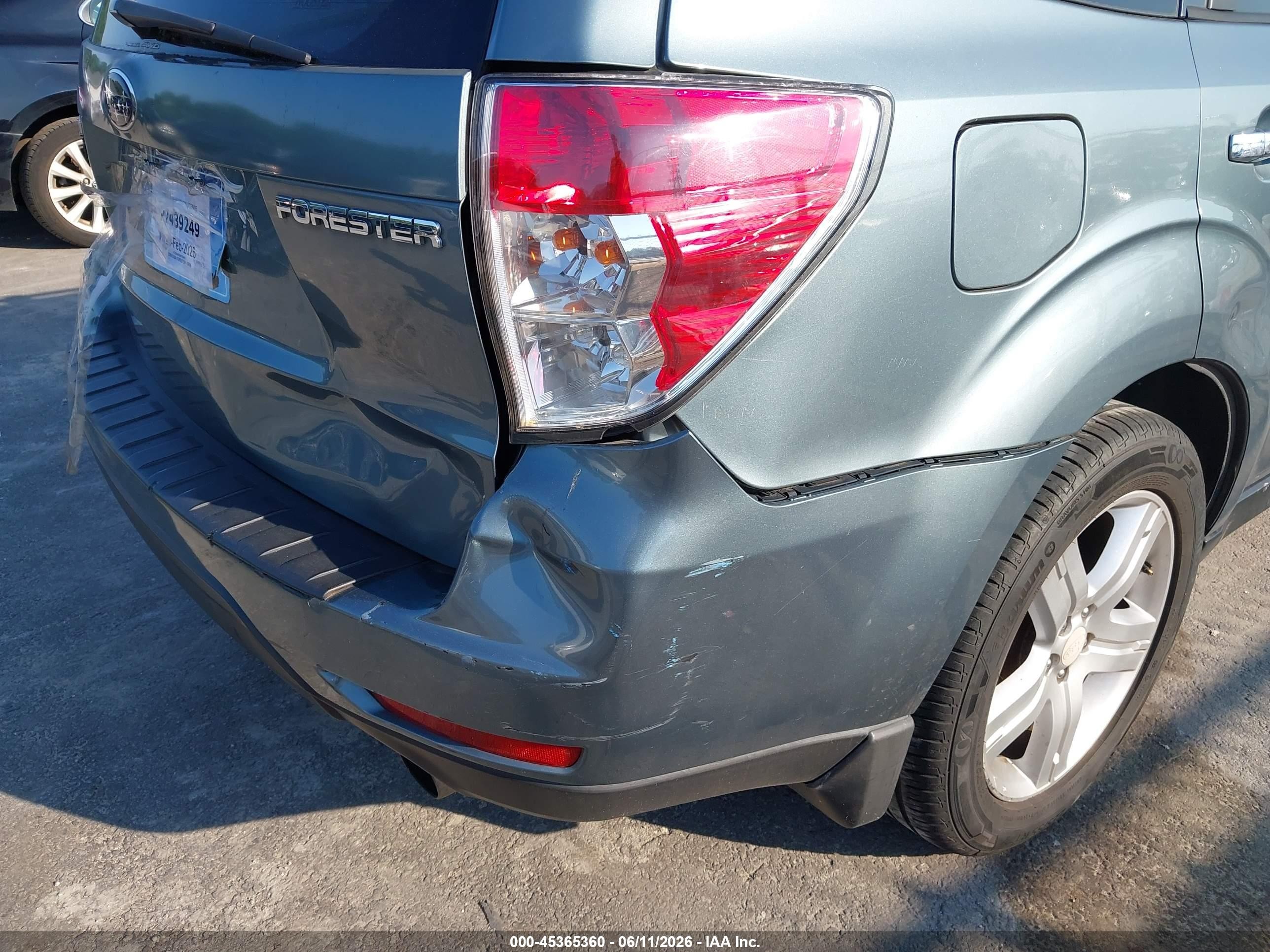 2009 Subaru Forester 2.5x Limited Teal vin: JF2SH64639H780465