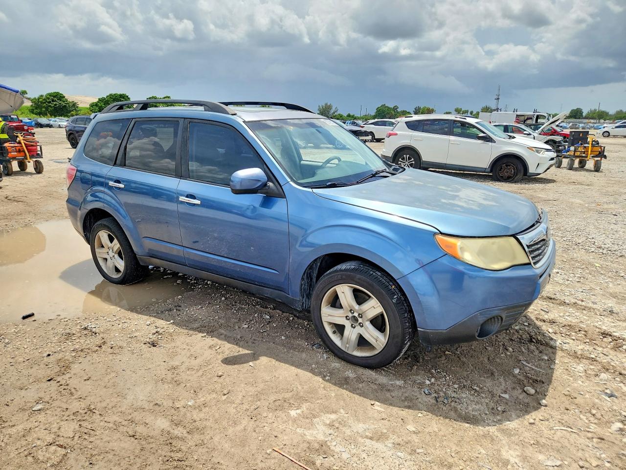 2009 Subaru Forester 2.5x Limited Синий vin: JF2SH64649H709162
