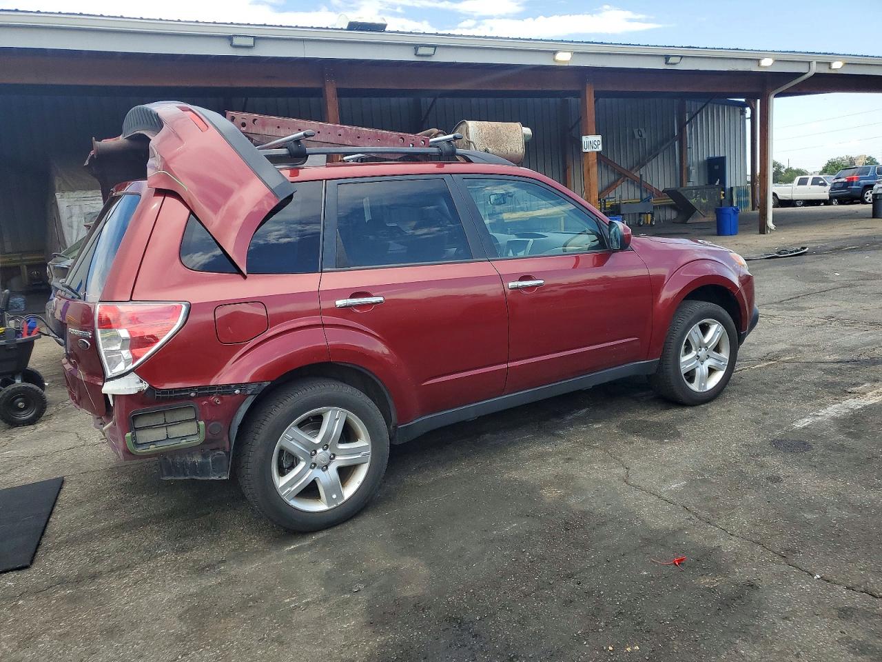 2009 Subaru Forester 2.5x Limited Burgundy vin: JF2SH64649H715303
