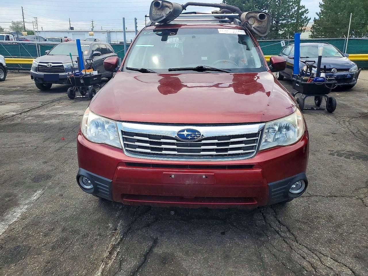 2009 Subaru Forester 2.5x Limited Burgundy vin: JF2SH64649H715303