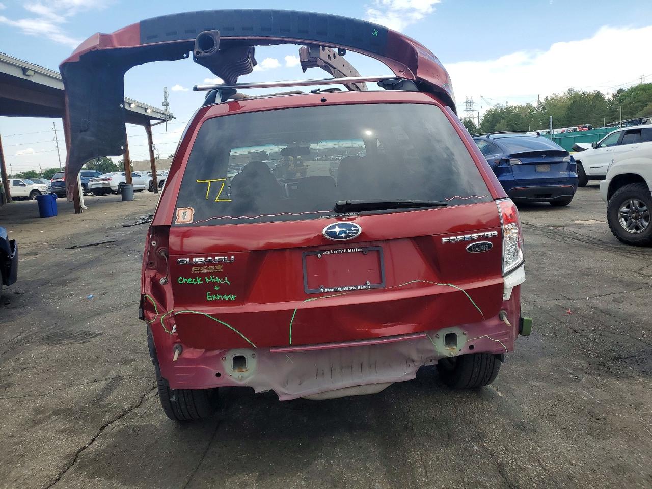 2009 Subaru Forester 2.5x Limited Burgundy vin: JF2SH64649H715303