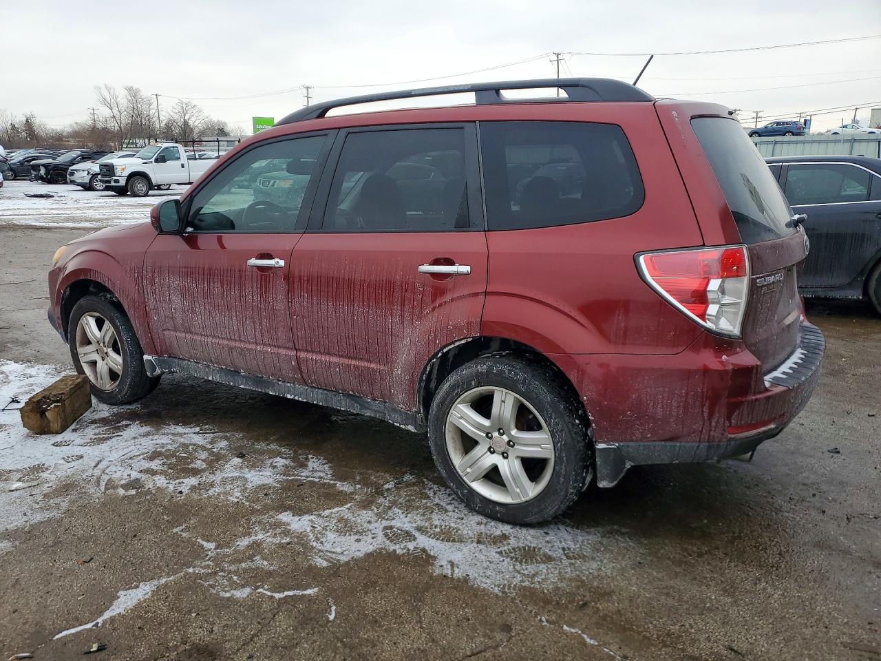 2009 Subaru Forester 2.5x Limited Burgundy vin: JF2SH64649H731386