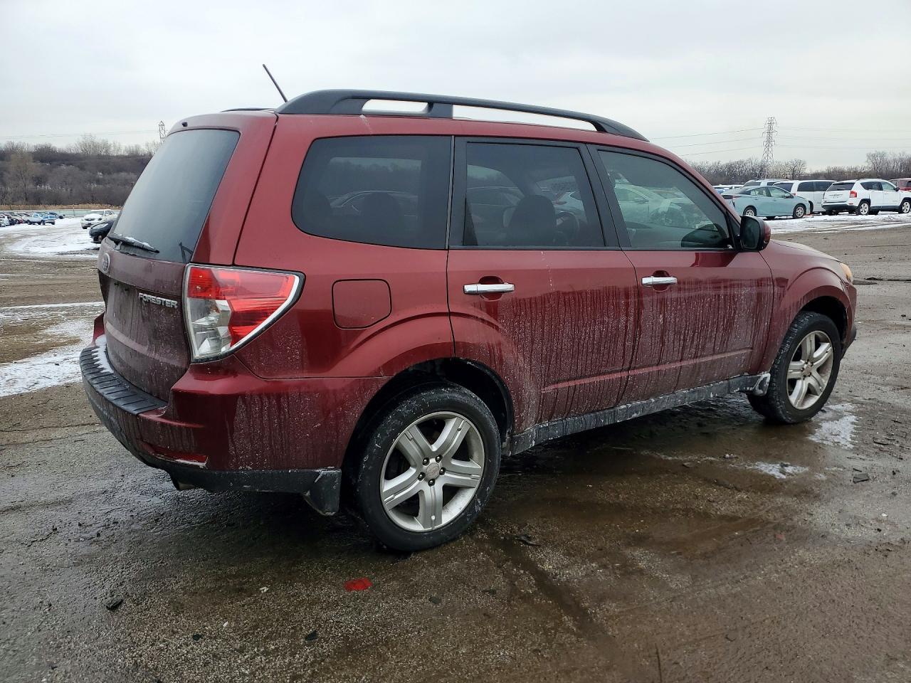 2009 Subaru Forester 2.5x Limited Burgundy vin: JF2SH64649H731386