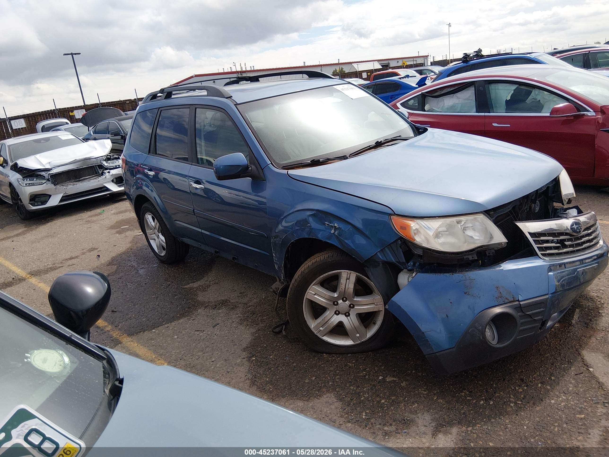 2009 Subaru Forester 2.5x Limited Синий vin: JF2SH64649H753498