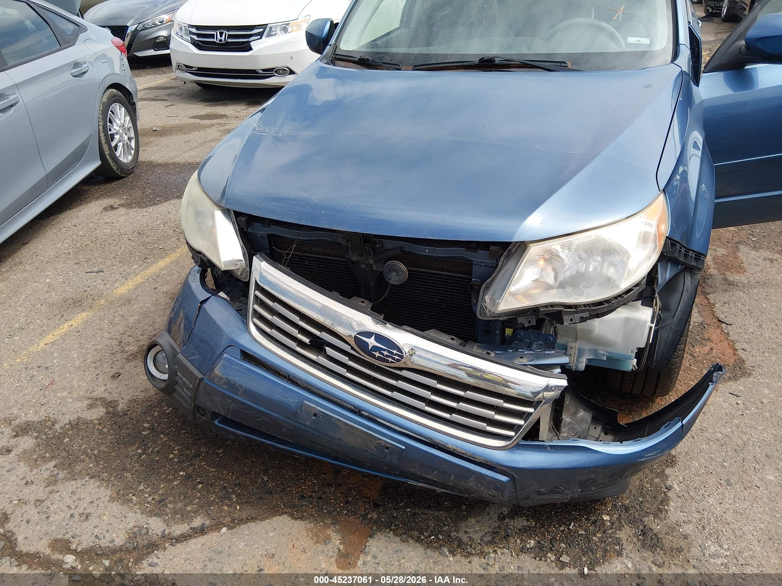 2009 Subaru Forester 2.5x Limited Синий vin: JF2SH64649H753498