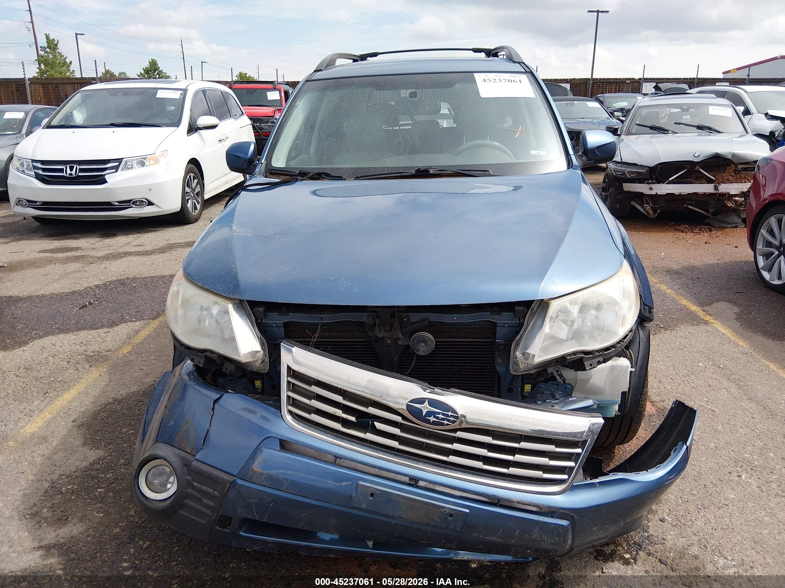 2009 Subaru Forester 2.5x Limited Синий vin: JF2SH64649H753498