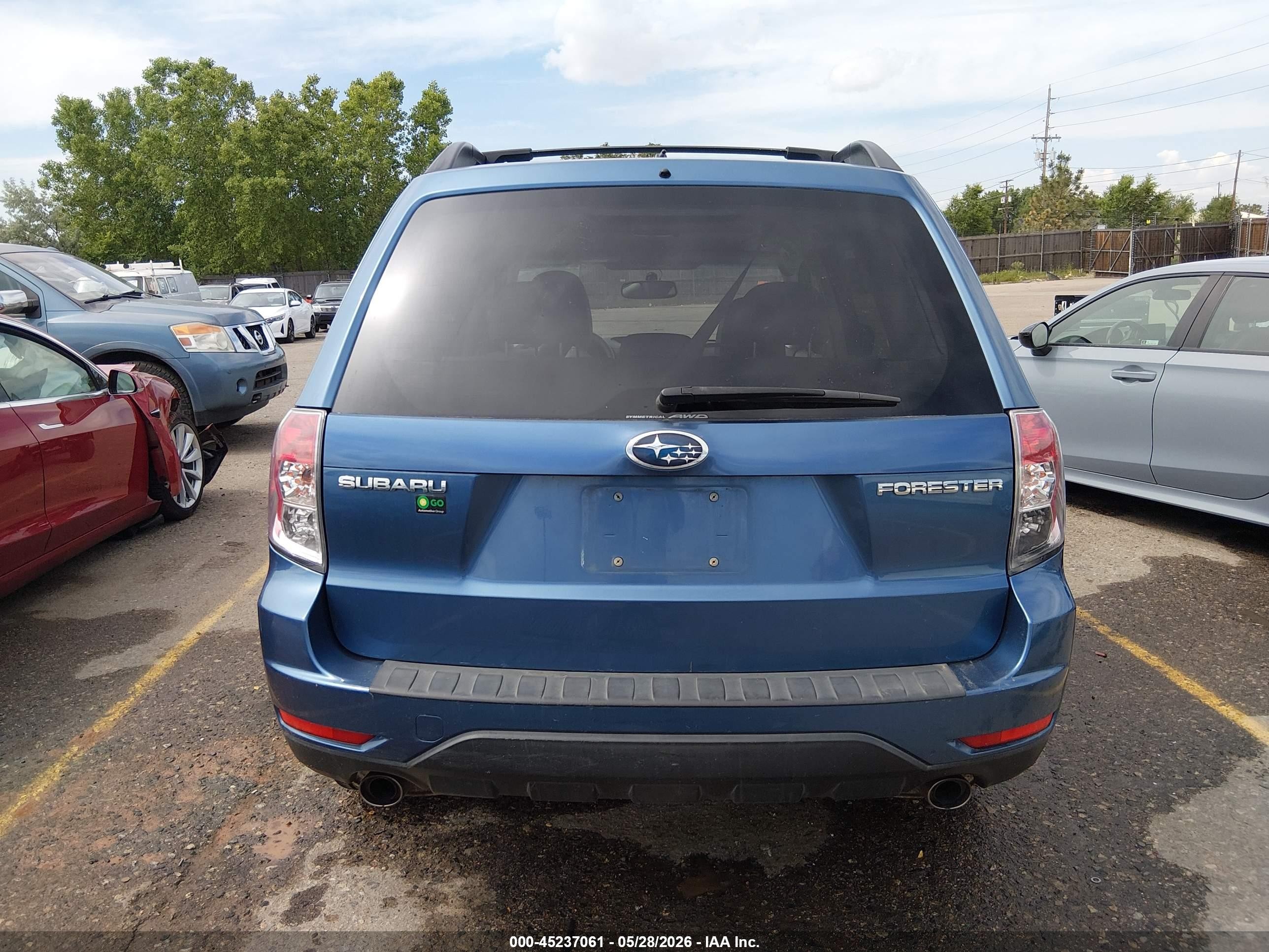 2009 Subaru Forester 2.5x Limited Синий vin: JF2SH64649H753498