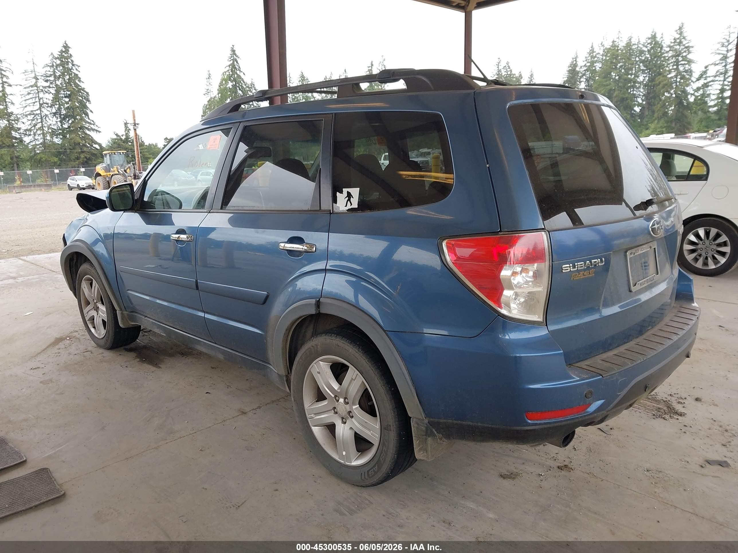 2009 Subaru Forester 2.5x Limited Blue vin: JF2SH64649H794956