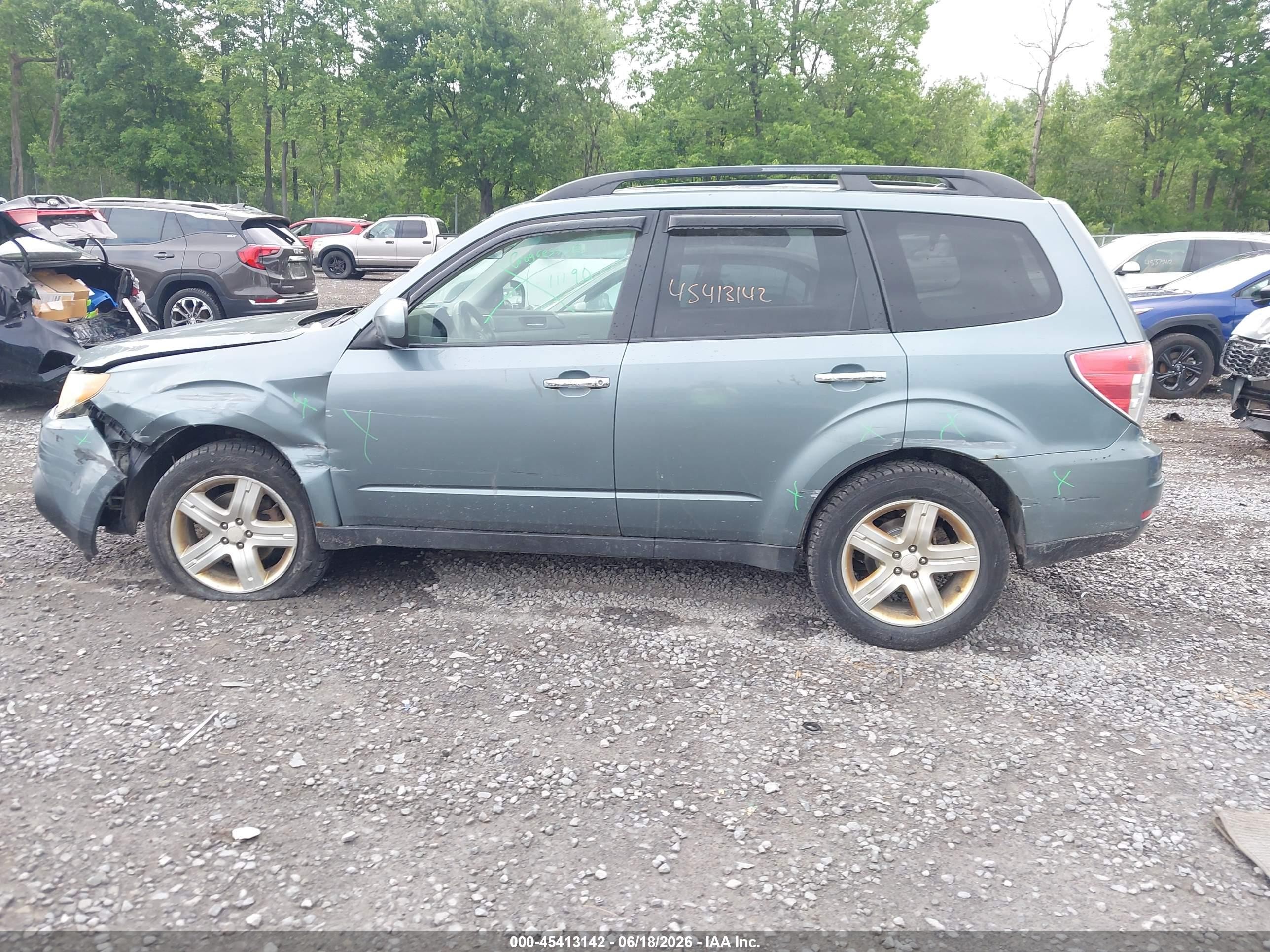 2009 Subaru Forester 2.5x L.l. Bean Edition Teal vin: JF2SH64659H703693