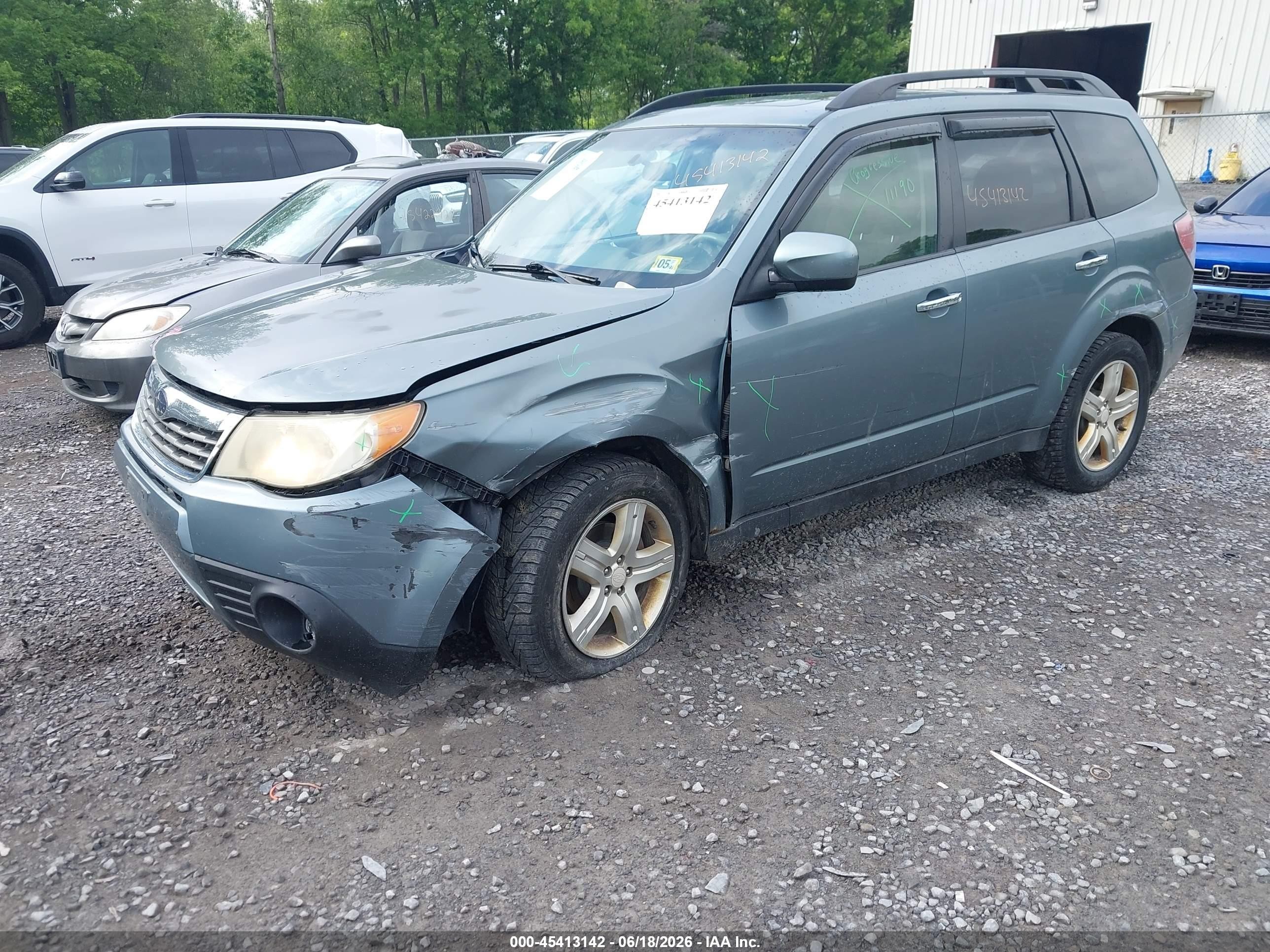 2009 Subaru Forester 2.5x L.l. Bean Edition Teal vin: JF2SH64659H703693