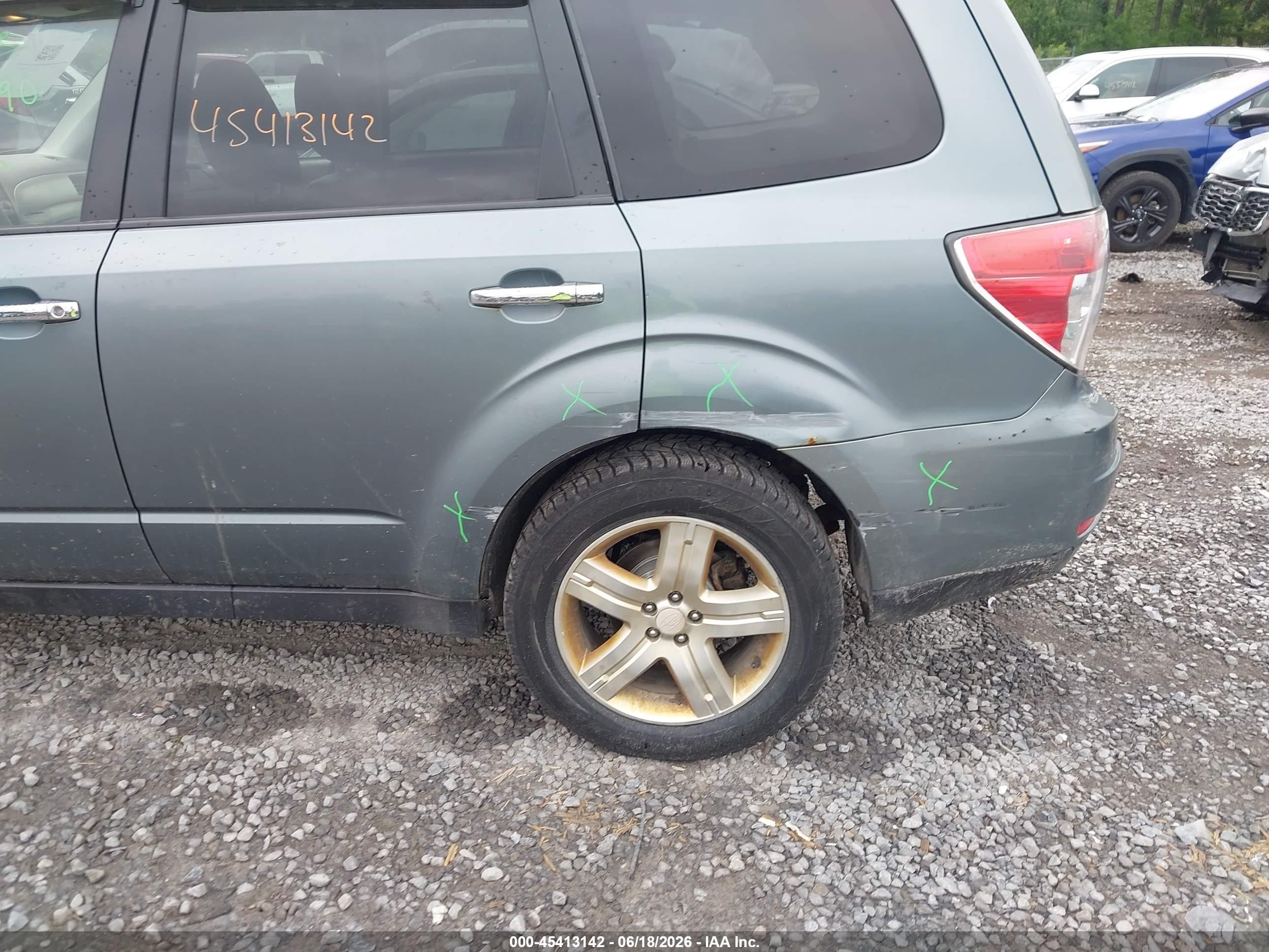 2009 Subaru Forester 2.5x L.l. Bean Edition Teal vin: JF2SH64659H703693