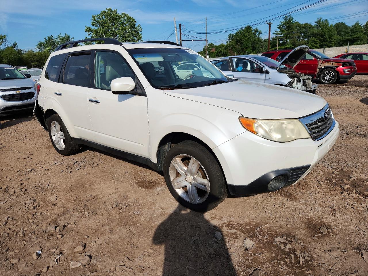 2009 Subaru Forester 2.5x Limited White vin: JF2SH64659H709185