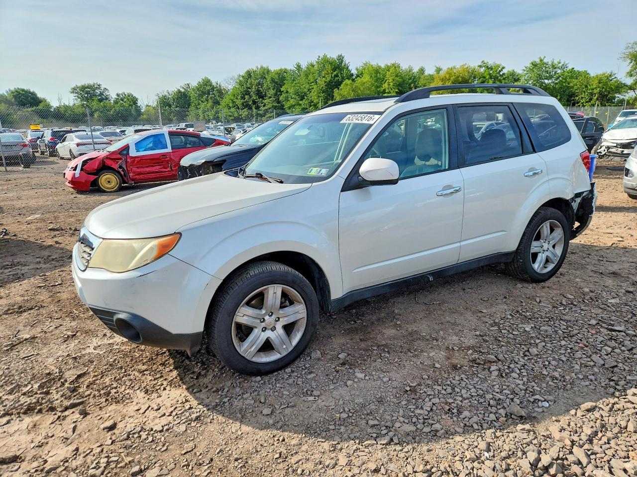 2009 Subaru Forester 2.5x Limited Белый vin: JF2SH64659H709185