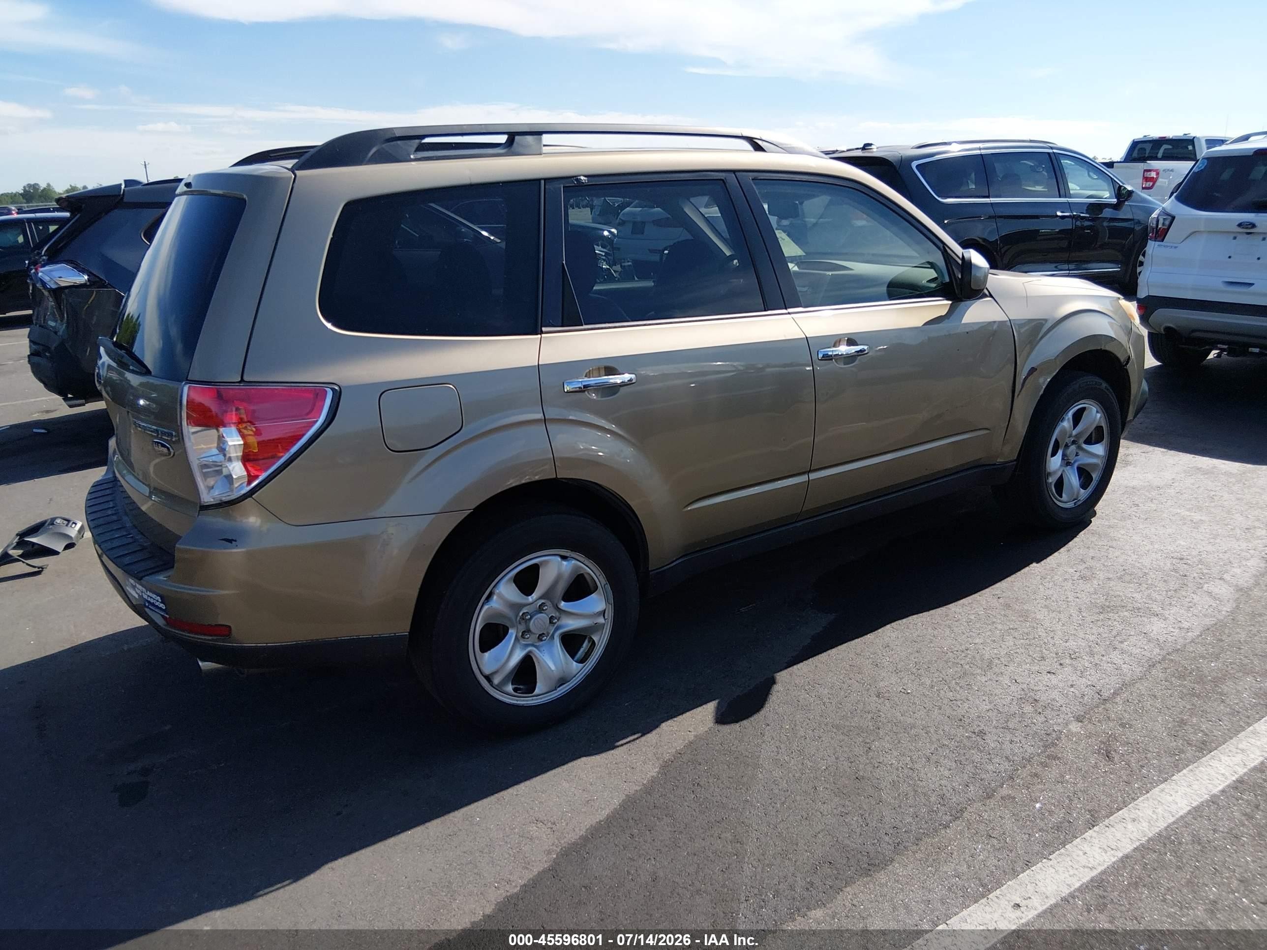 2009 Subaru Forester 2.5x L.l. Bean Edition Gold vin: JF2SH64659H710045