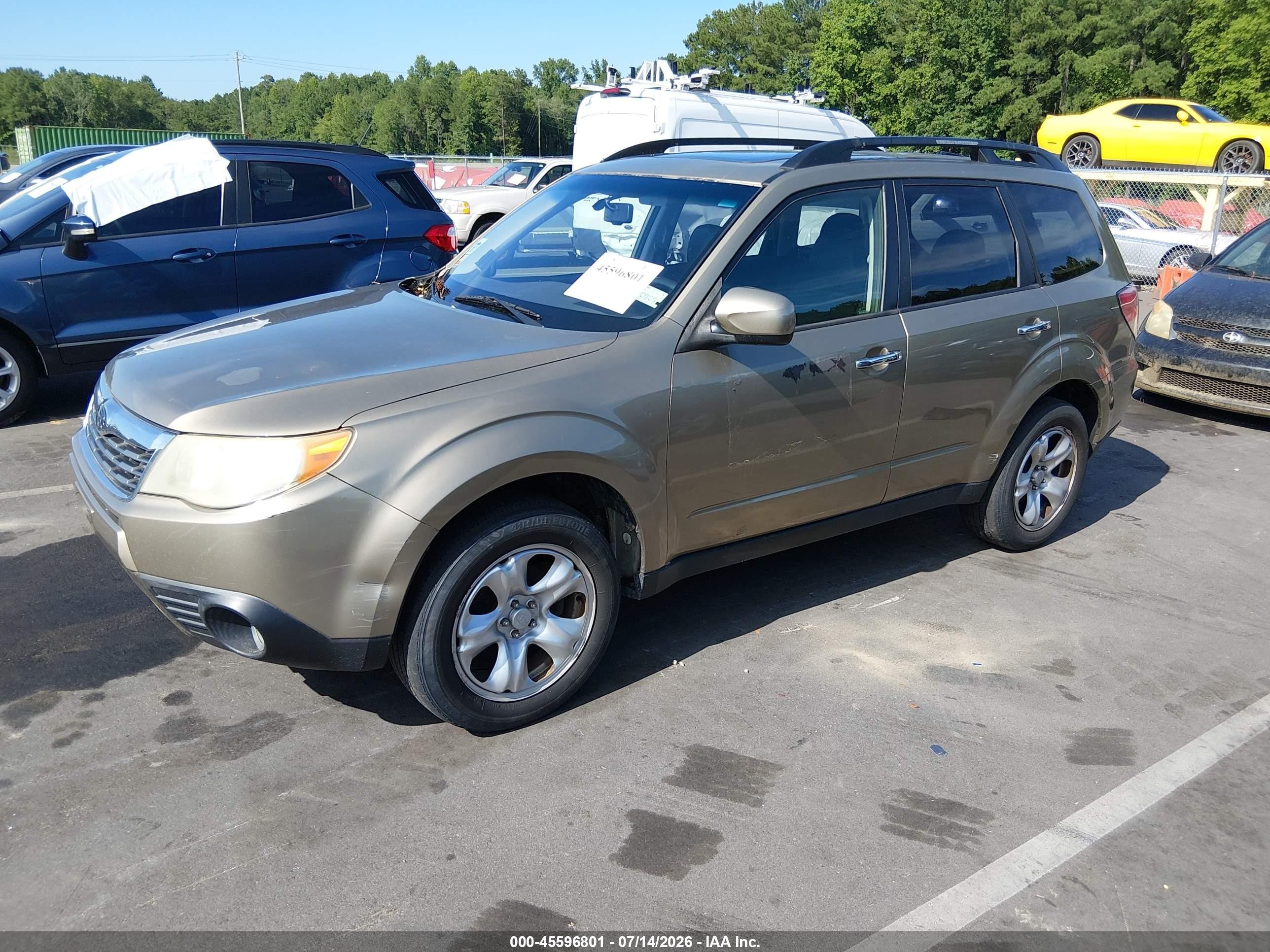 2009 Subaru Forester 2.5x L.l. Bean Edition Gold vin: JF2SH64659H710045
