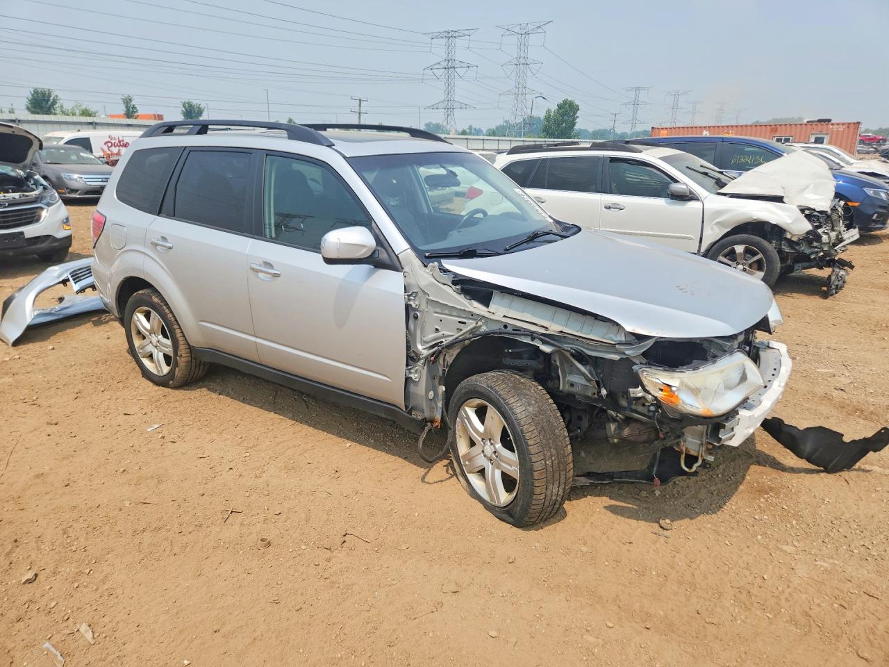 2009 Subaru Forester 2.5x Limited Серебряный vin: JF2SH64659H719523
