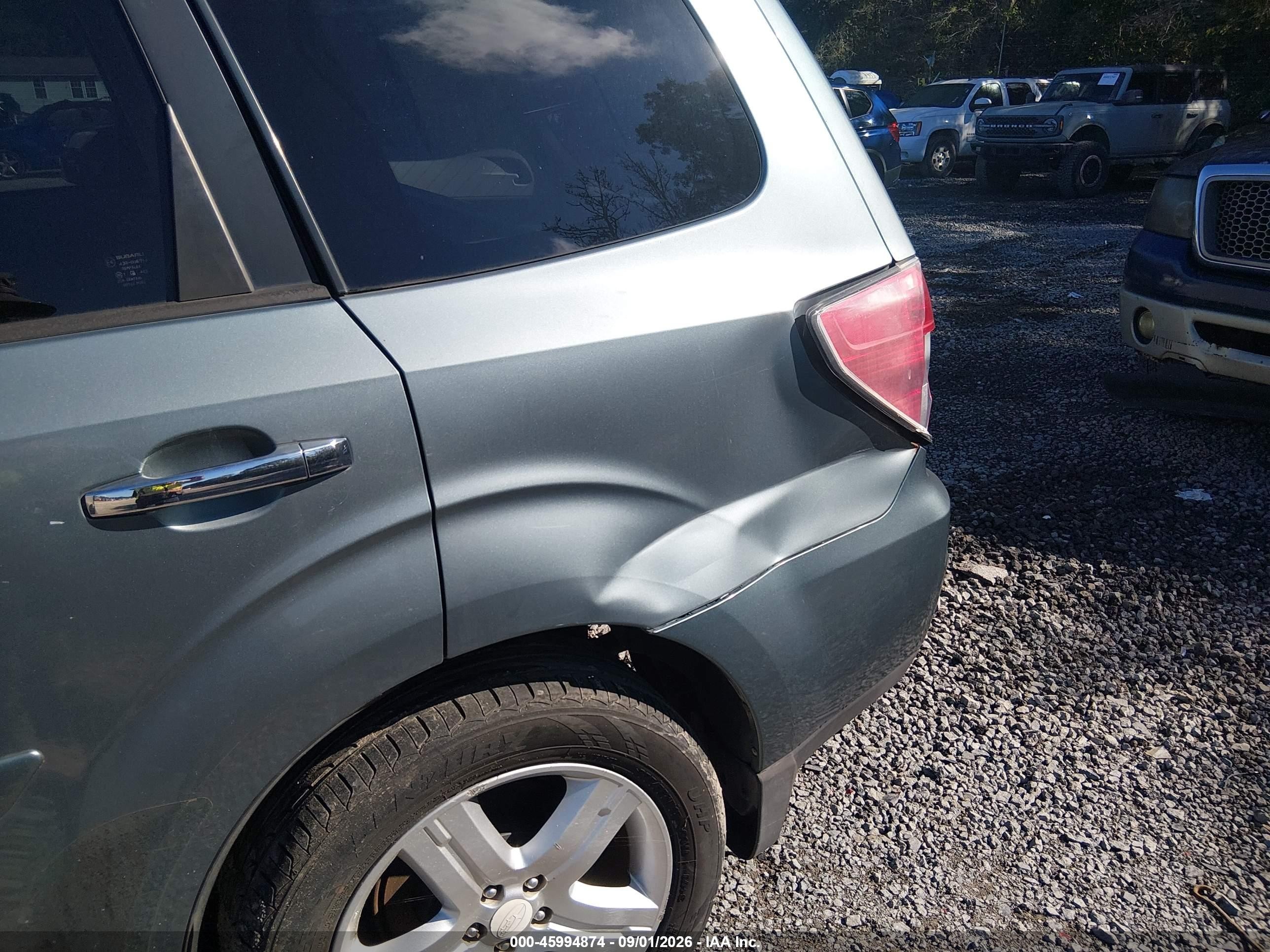 2009 Subaru Forester 2.5x Limited Green vin: JF2SH64659H736368