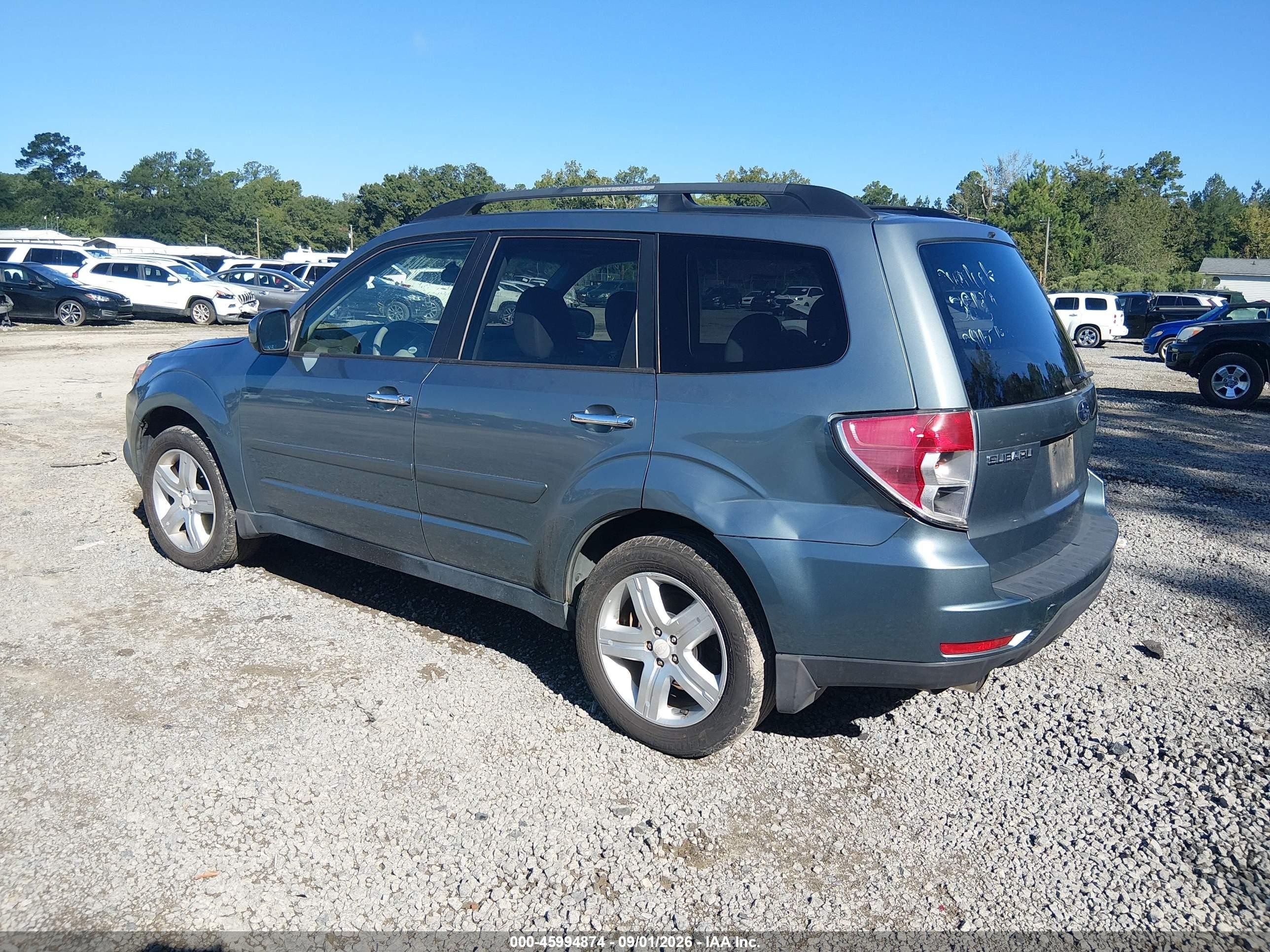 2009 Subaru Forester 2.5x Limited Green vin: JF2SH64659H736368