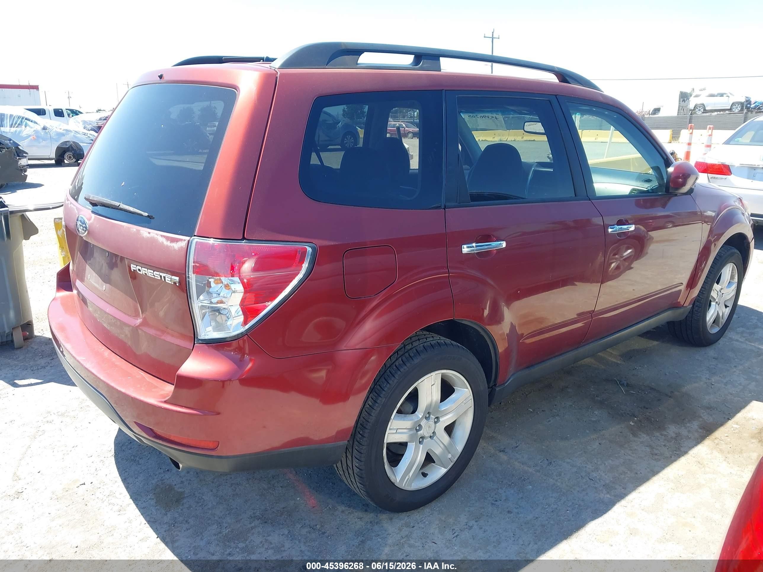 2009 Subaru Forester 2.5x Limited Red vin: JF2SH64659H758516