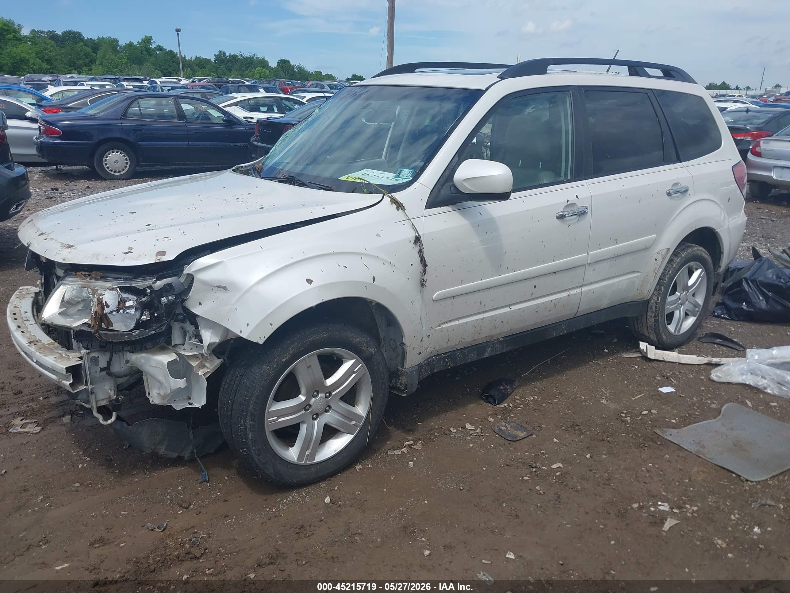 2009 Subaru Forester 2.5x Limited White vin: JF2SH64669H725055