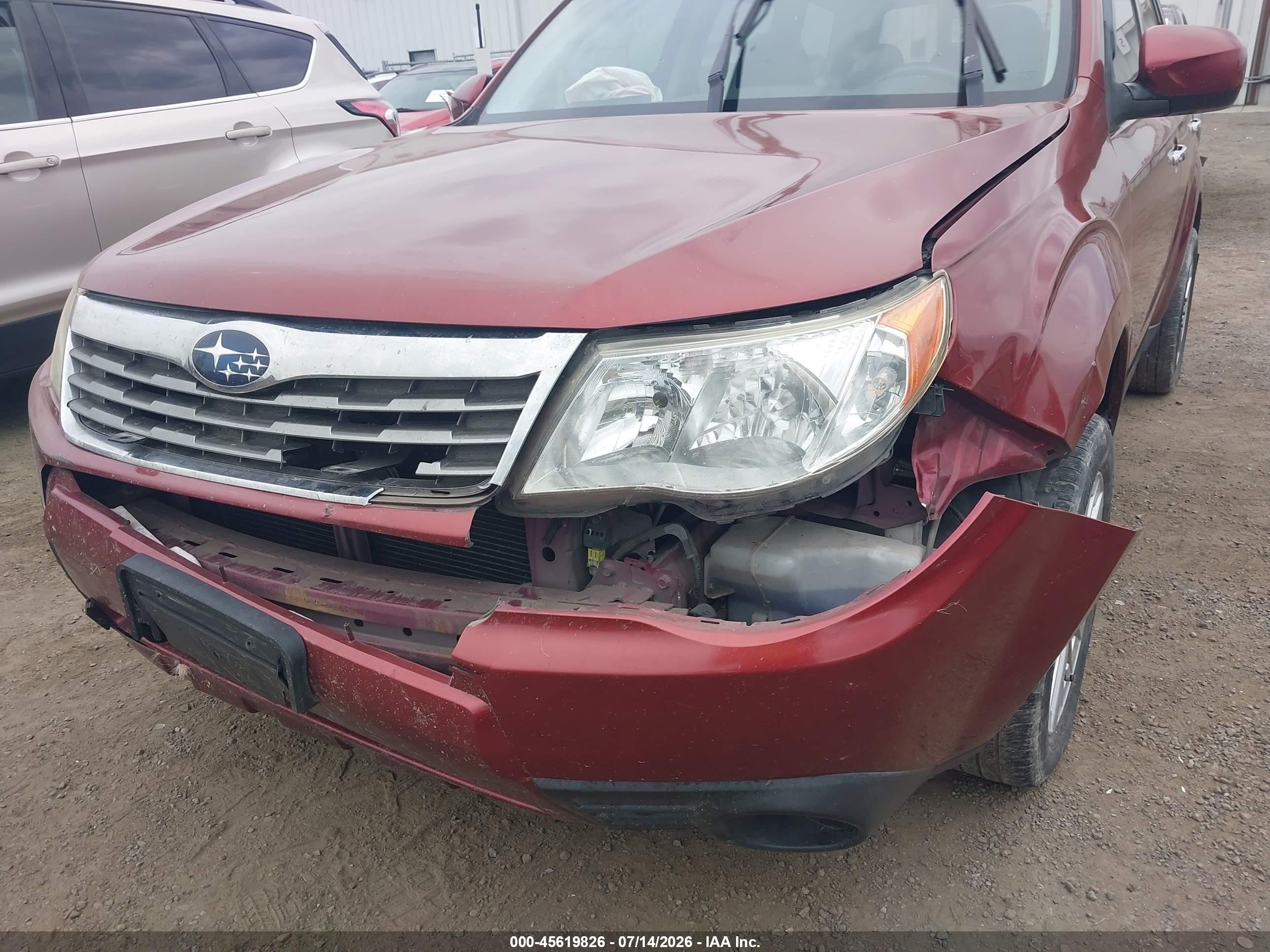 2009 Subaru Forester 2.5x Limited Red vin: JF2SH64669H765409
