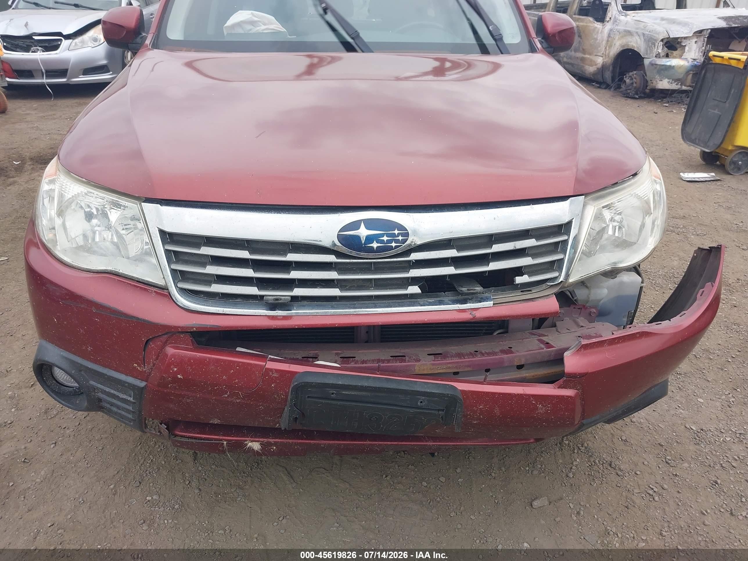 2009 Subaru Forester 2.5x Limited Red vin: JF2SH64669H765409