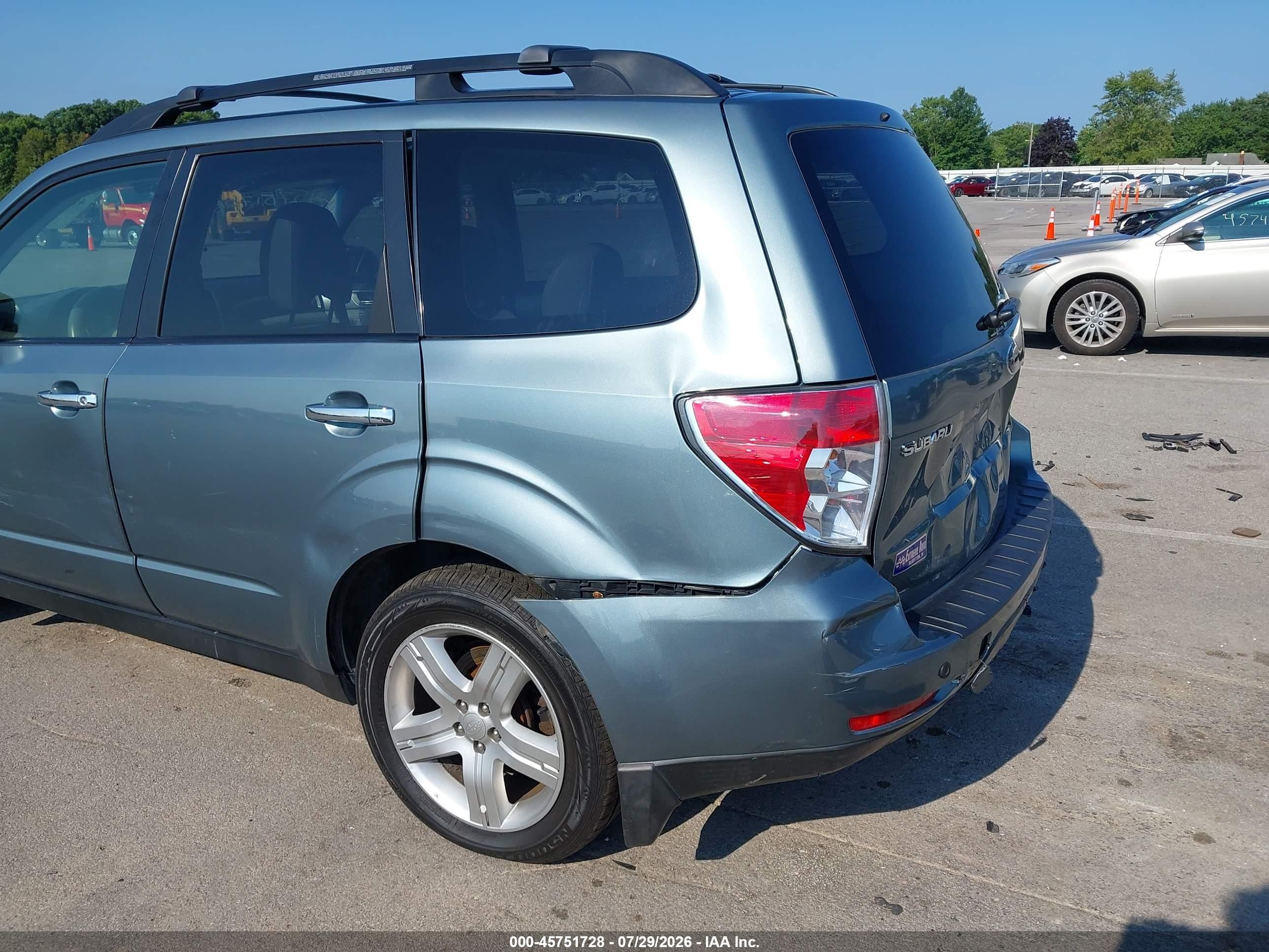 2009 Subaru Forester 2.5x Limited Teal vin: JF2SH64669H782419