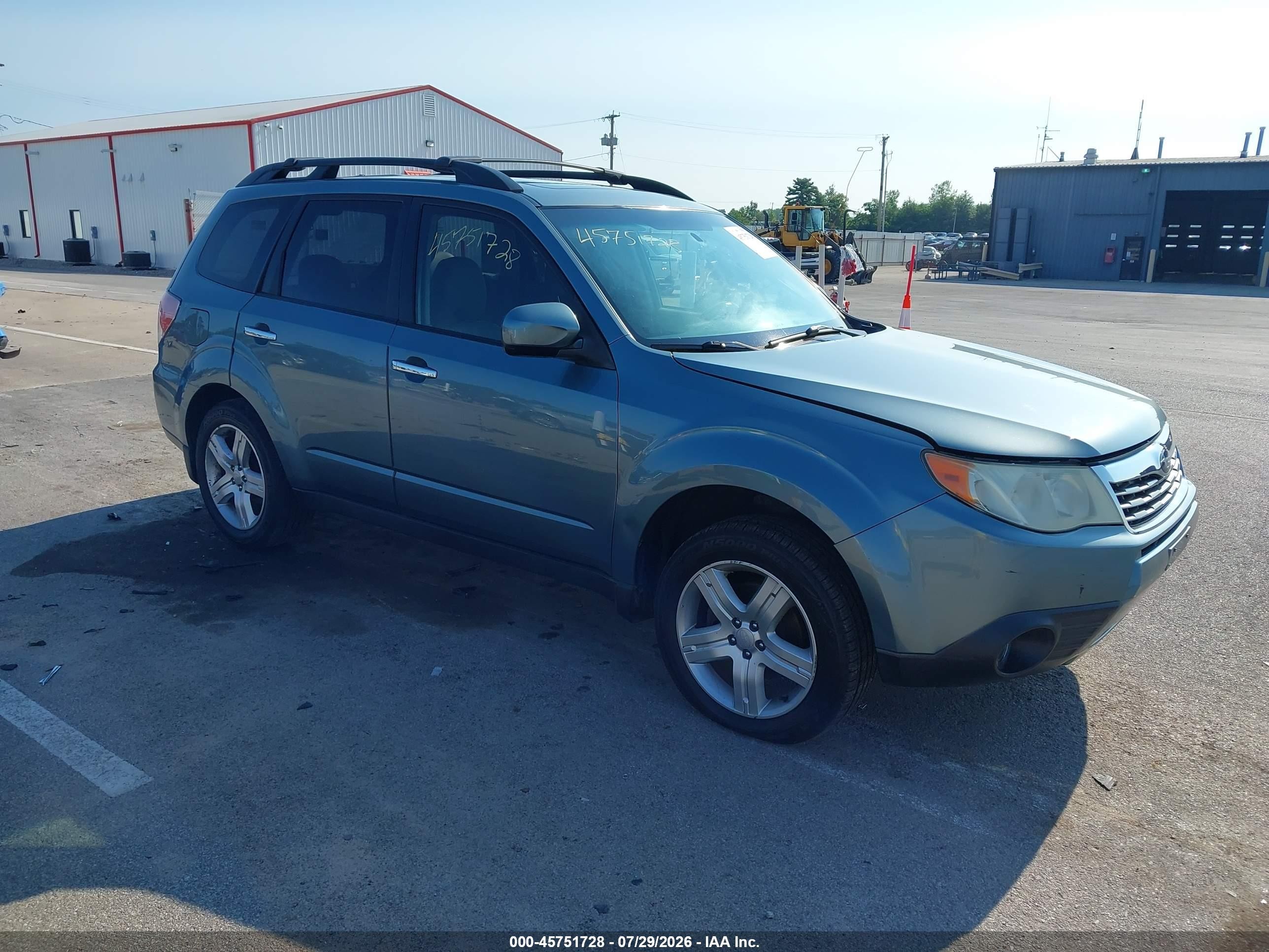 2009 Subaru Forester 2.5x Limited Teal vin: JF2SH64669H782419