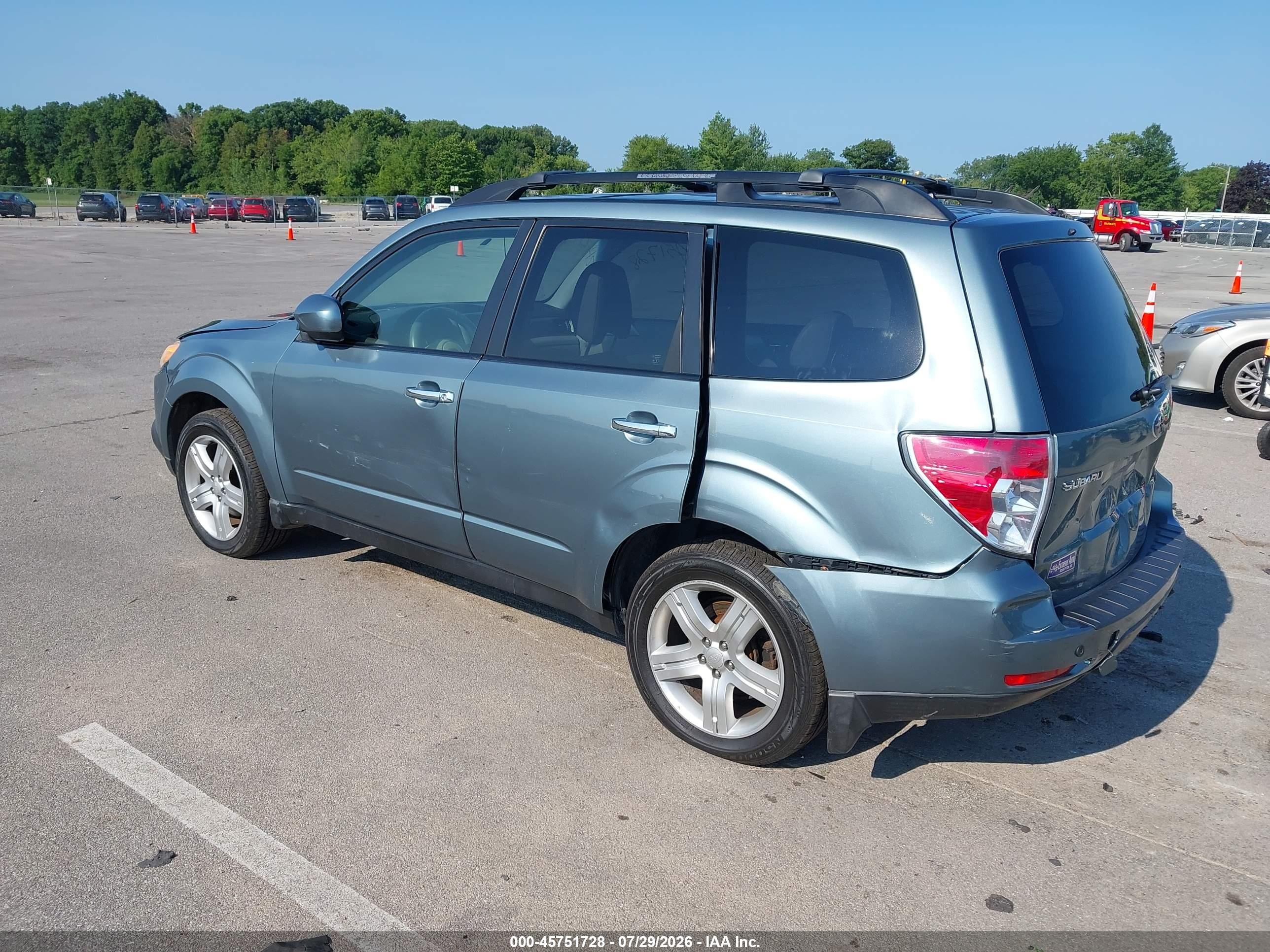 2009 Subaru Forester 2.5x Limited Teal vin: JF2SH64669H782419