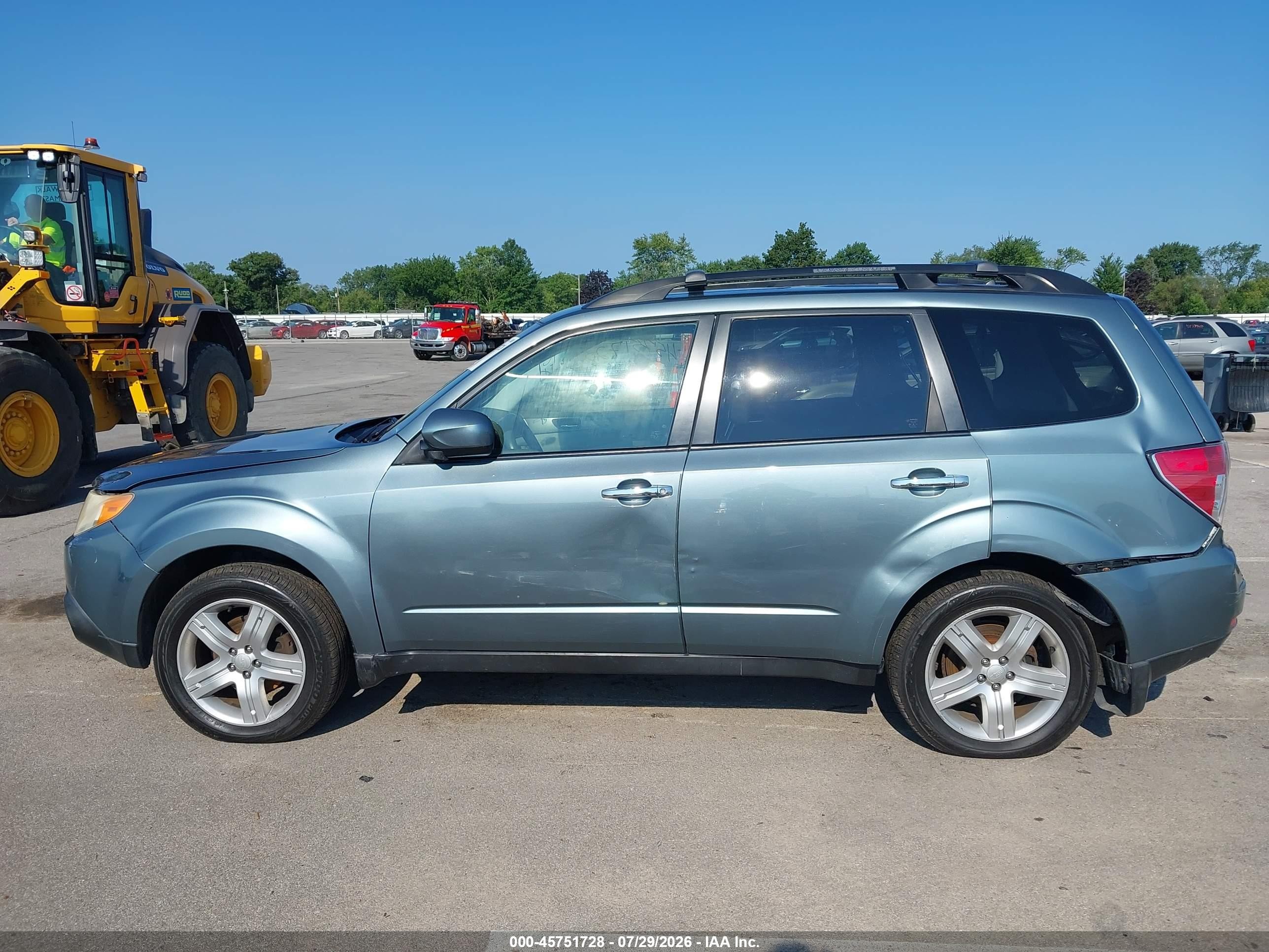 2009 Subaru Forester 2.5x Limited Teal vin: JF2SH64669H782419