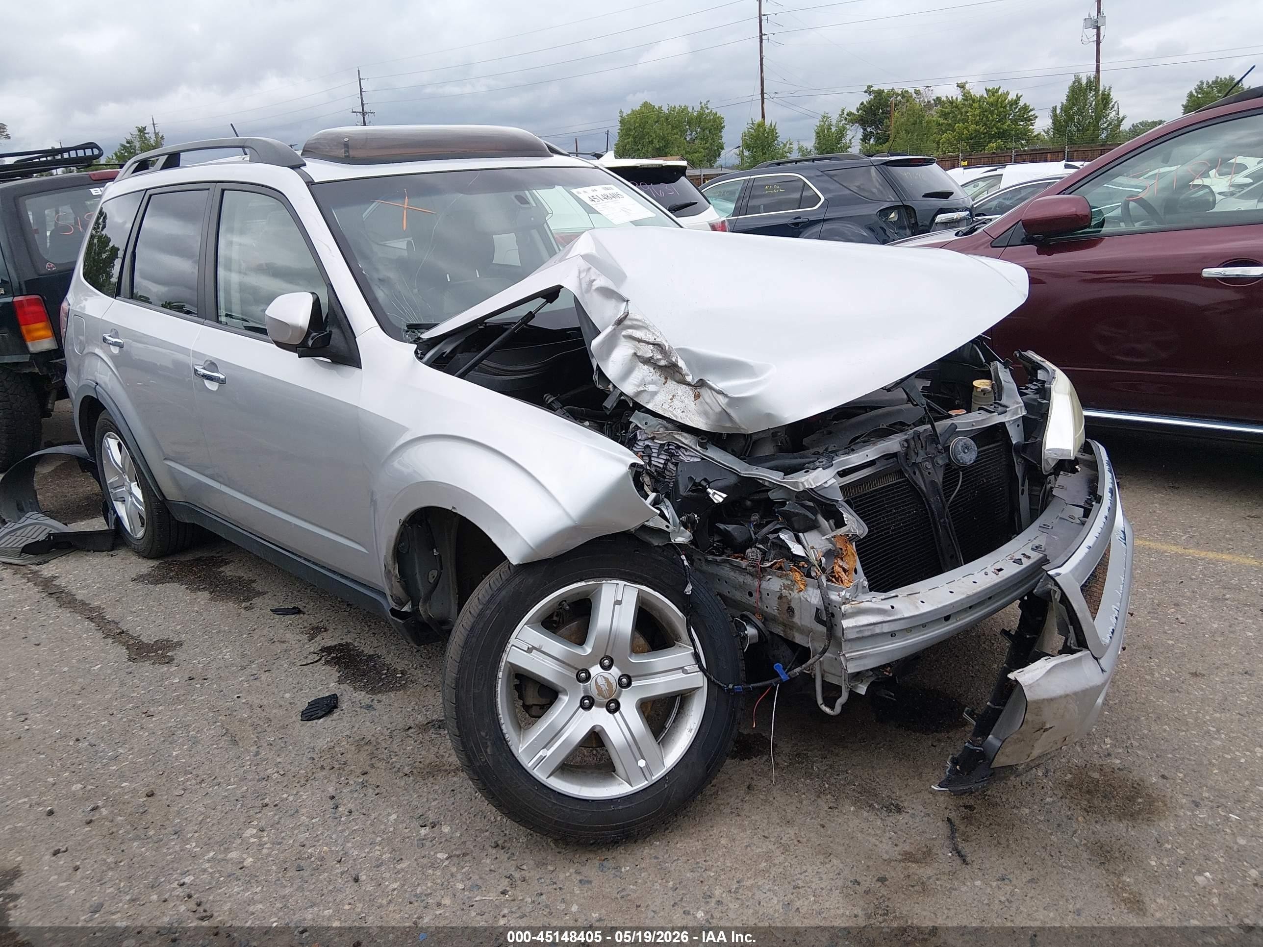 2009 Subaru Forester 2.5x Limited Silver vin: JF2SH64679H719944