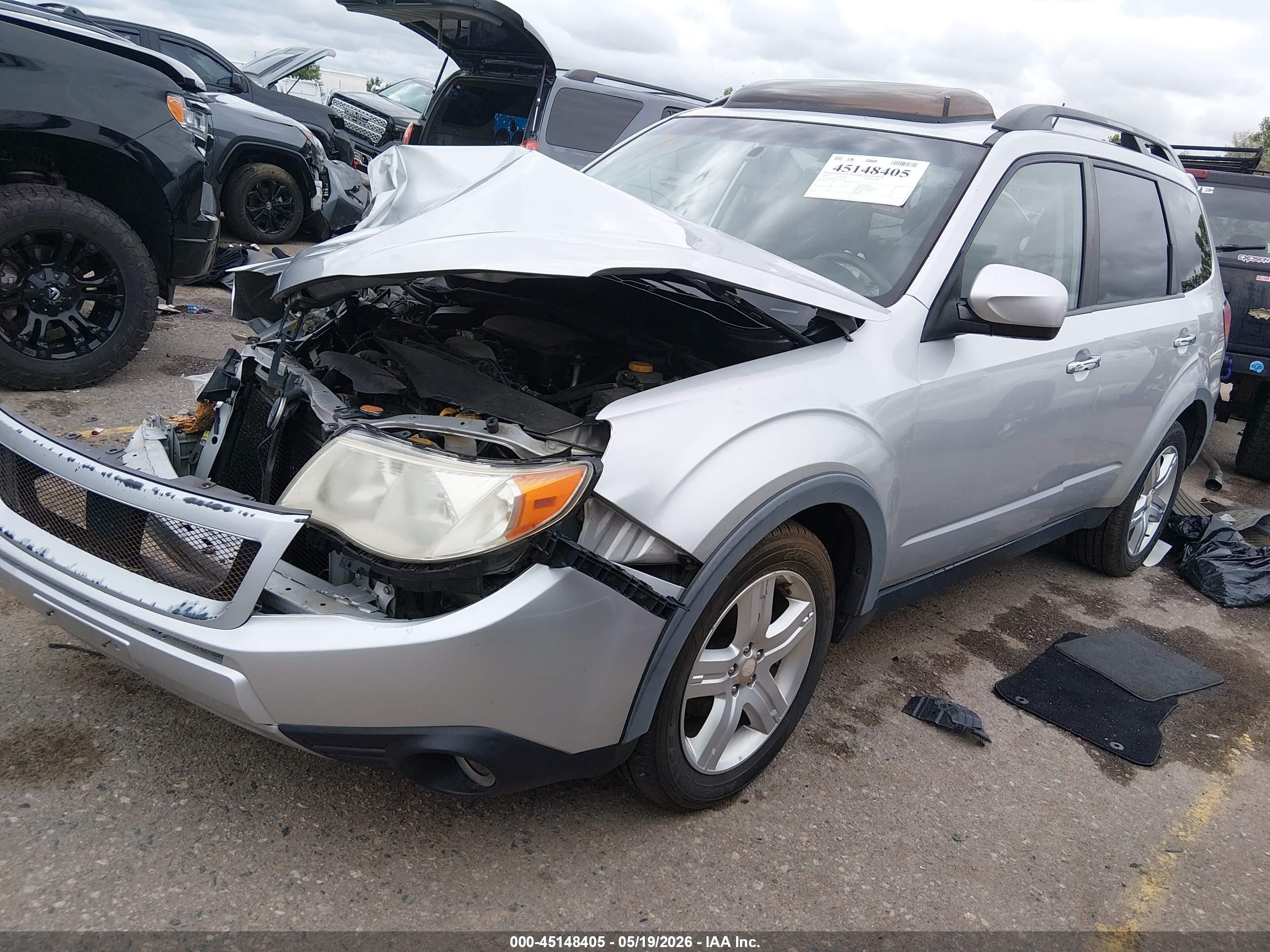 2009 Subaru Forester 2.5x Limited Silver vin: JF2SH64679H719944