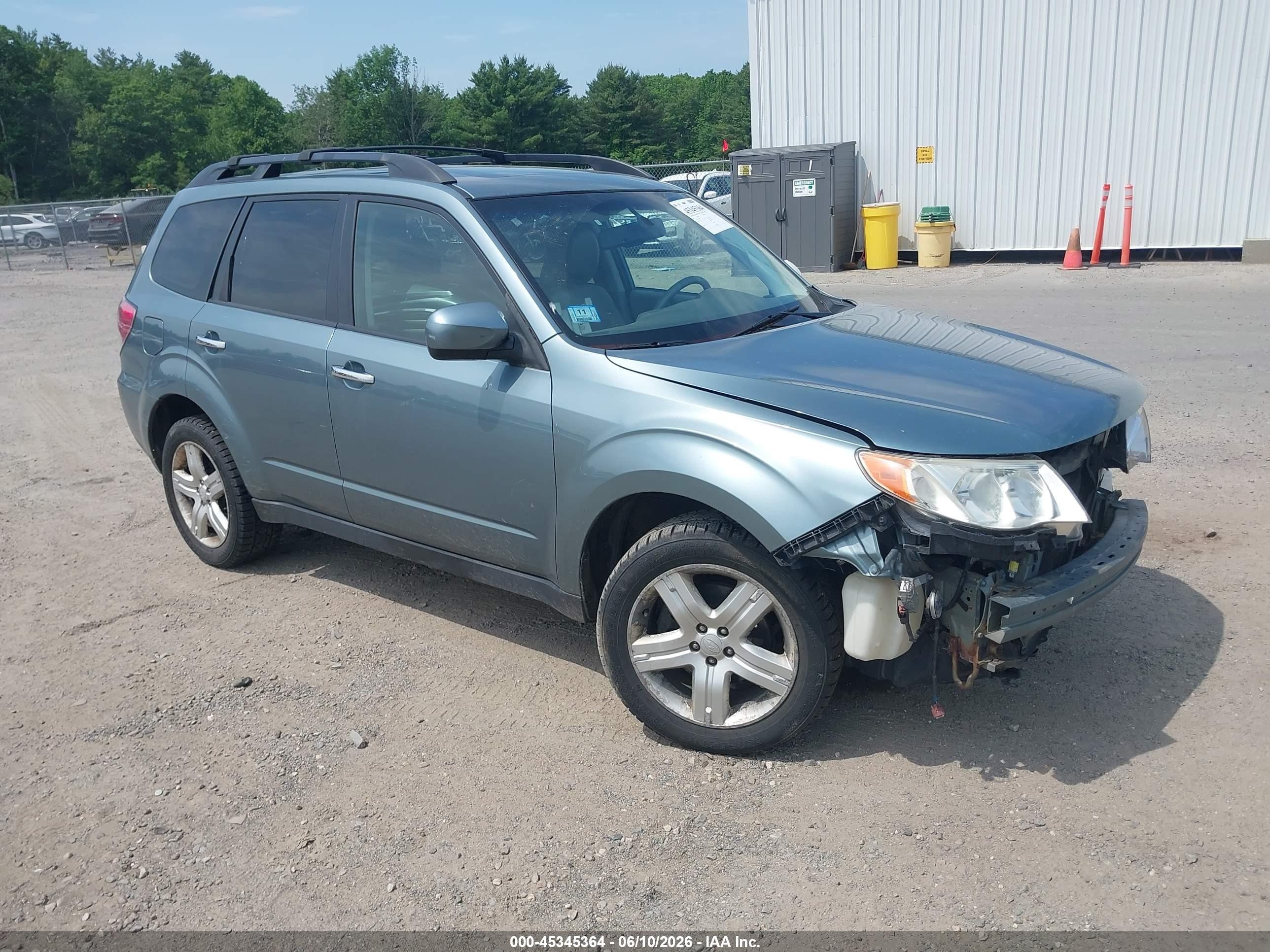 2009 Subaru Forester 2.5x Limited Light Blue vin: JF2SH64689H736798