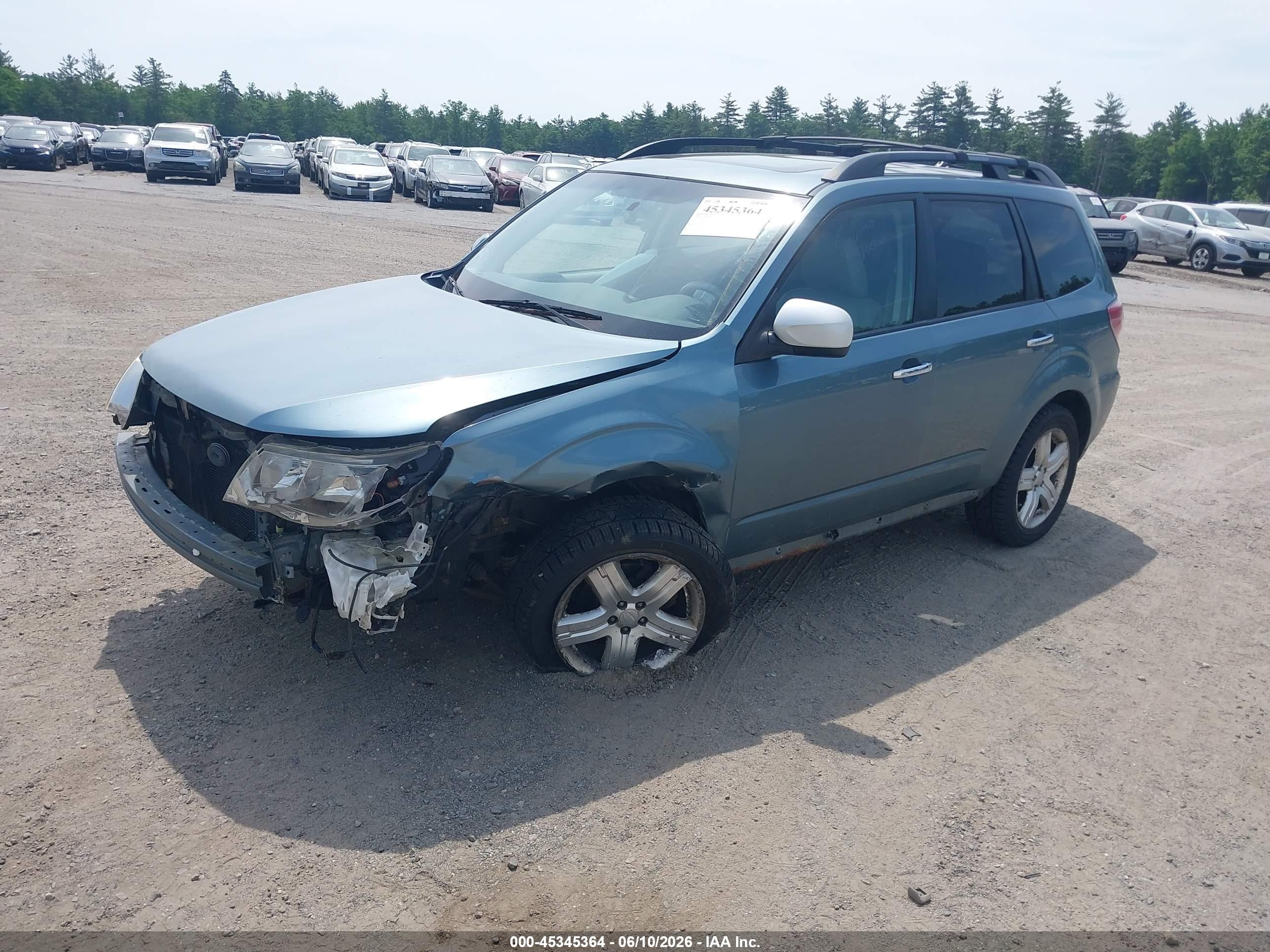 2009 Subaru Forester 2.5x Limited Light Blue vin: JF2SH64689H736798