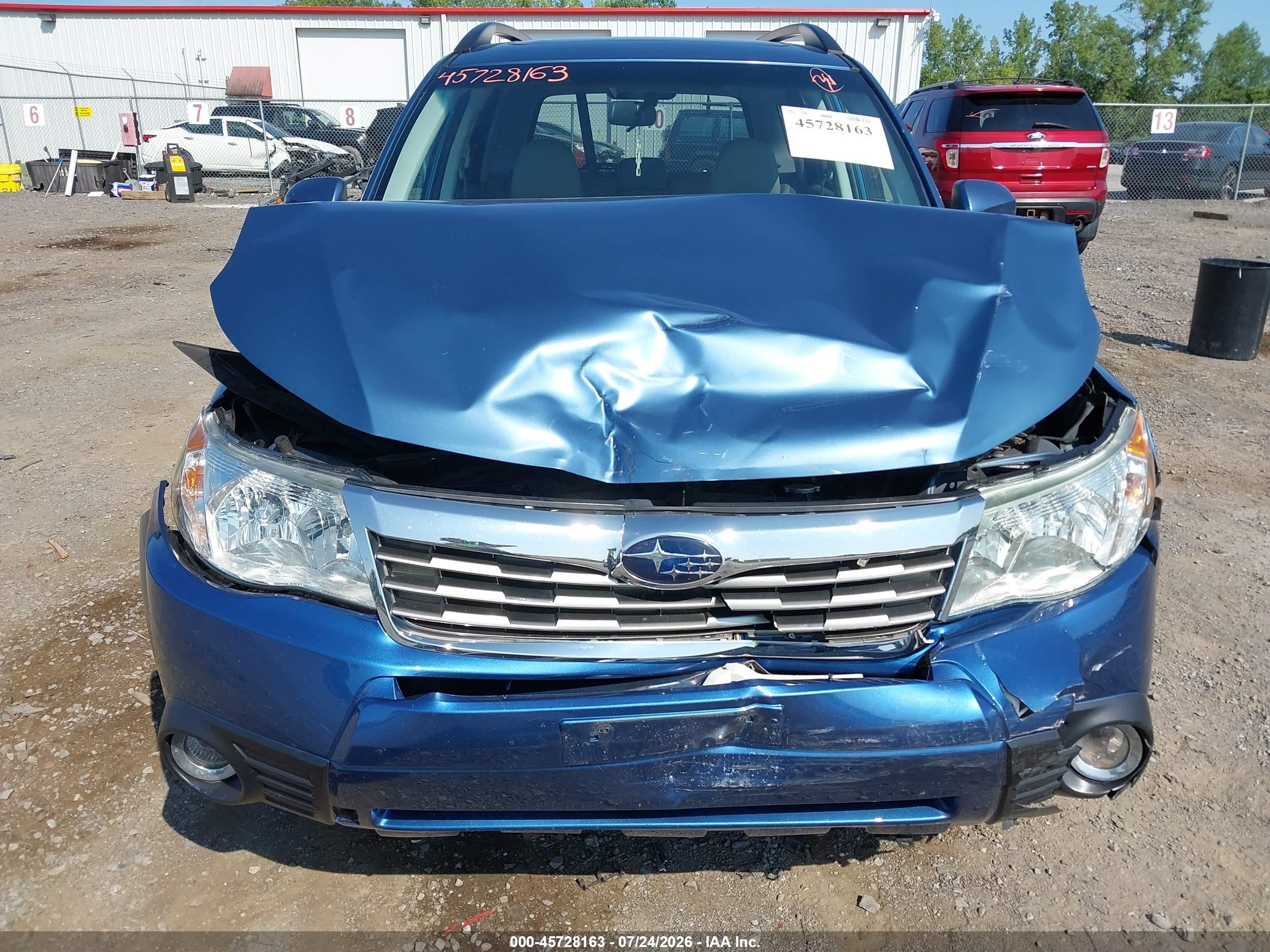 2009 Subaru Forester 2.5x Limited Синий vin: JF2SH64689H774595
