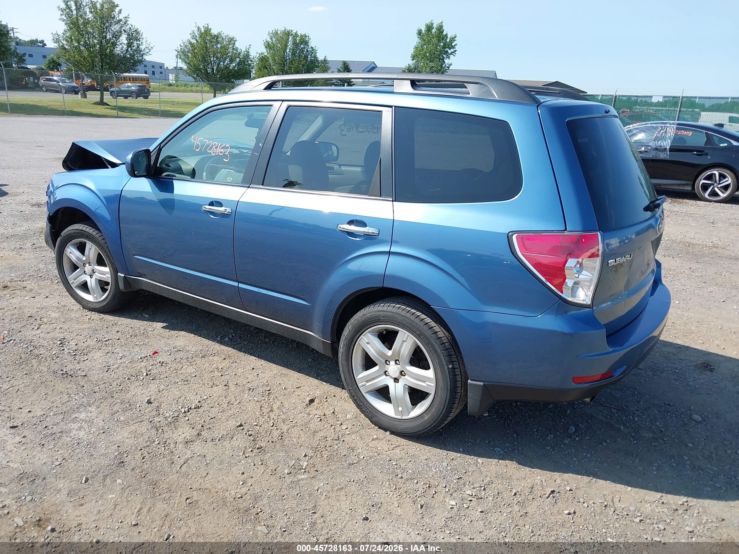 2009 Subaru Forester 2.5x Limited Синий vin: JF2SH64689H774595