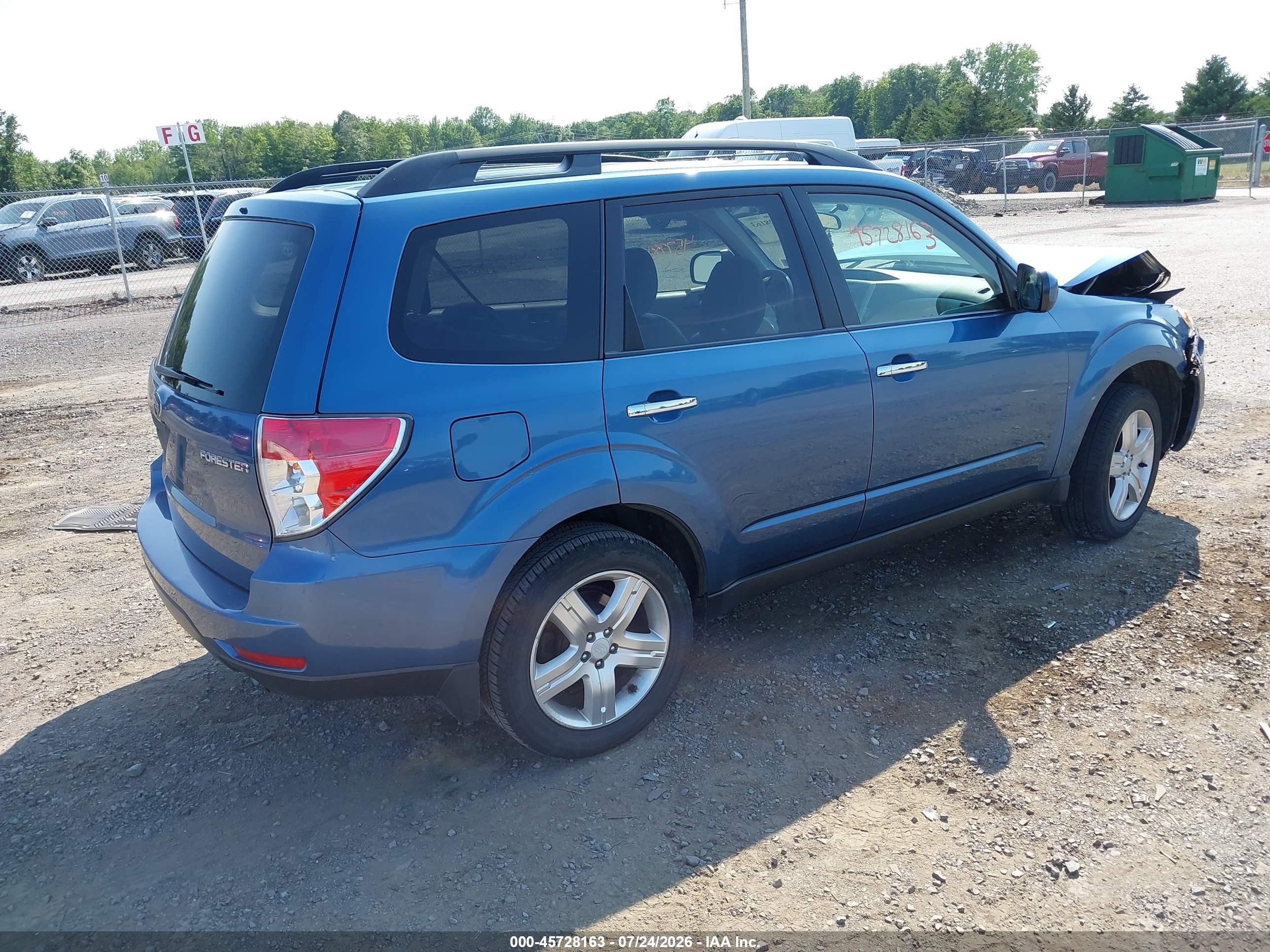 2009 Subaru Forester 2.5x Limited Синий vin: JF2SH64689H774595