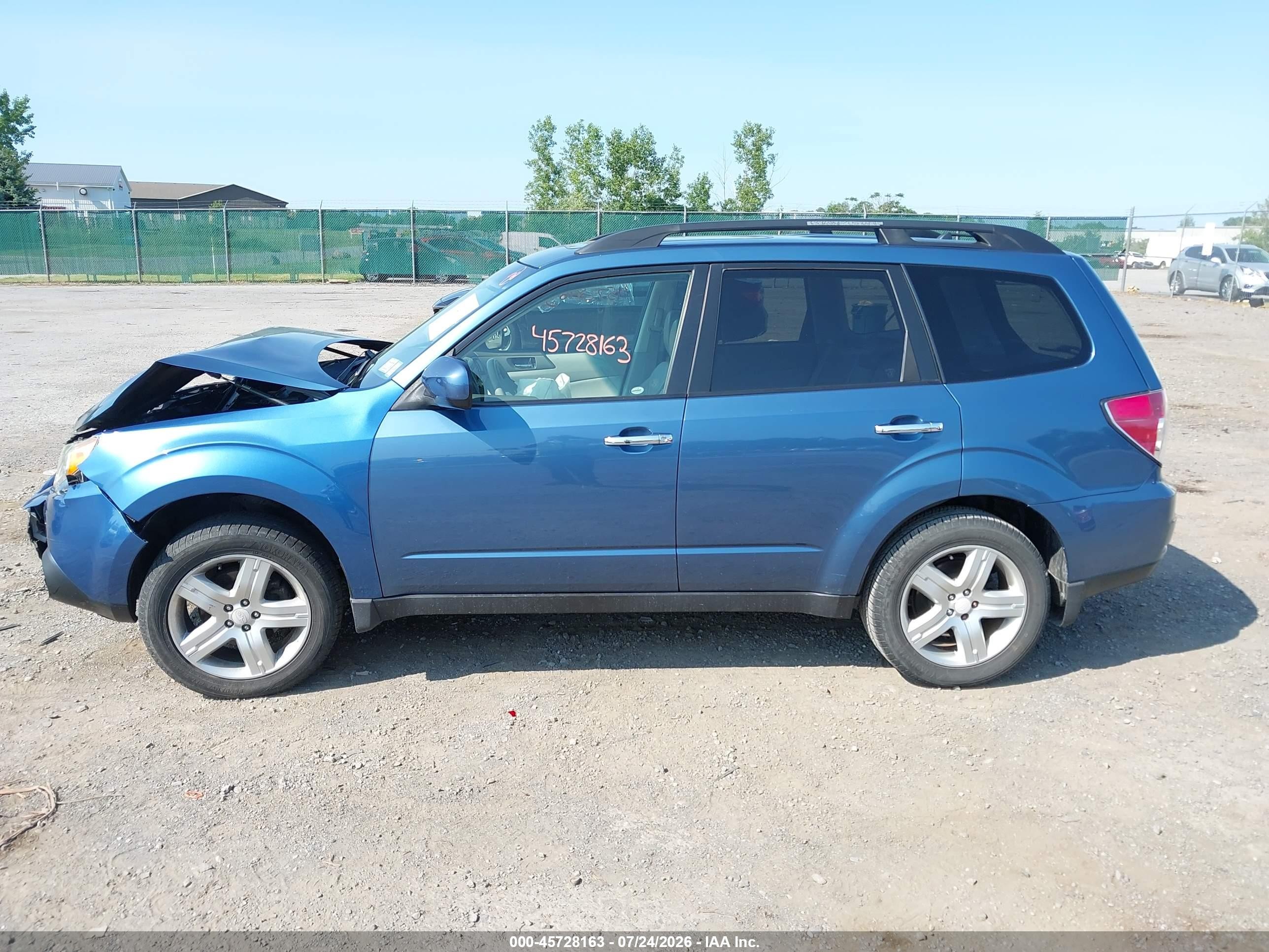 2009 Subaru Forester 2.5x Limited Синий vin: JF2SH64689H774595