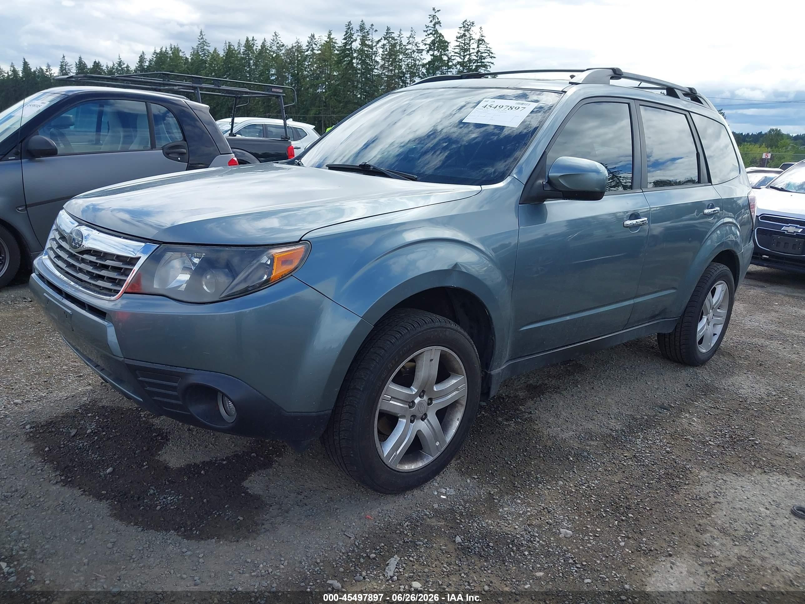 2009 Subaru Forester 2.5x L.l. Bean Edition Teal vin: JF2SH64699H709674