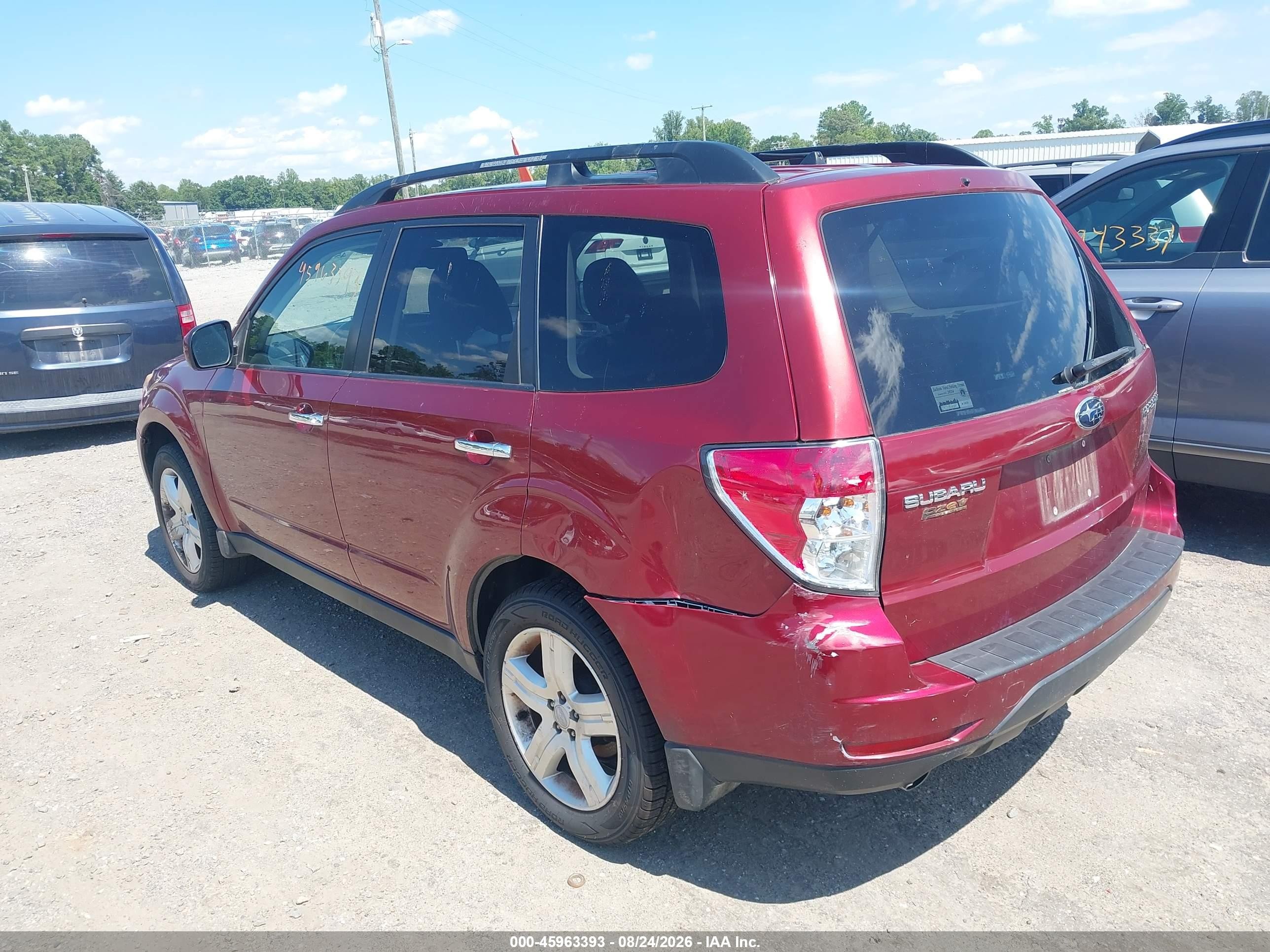 2009 Subaru Forester 2.5x Limited Red vin: JF2SH64699H771981
