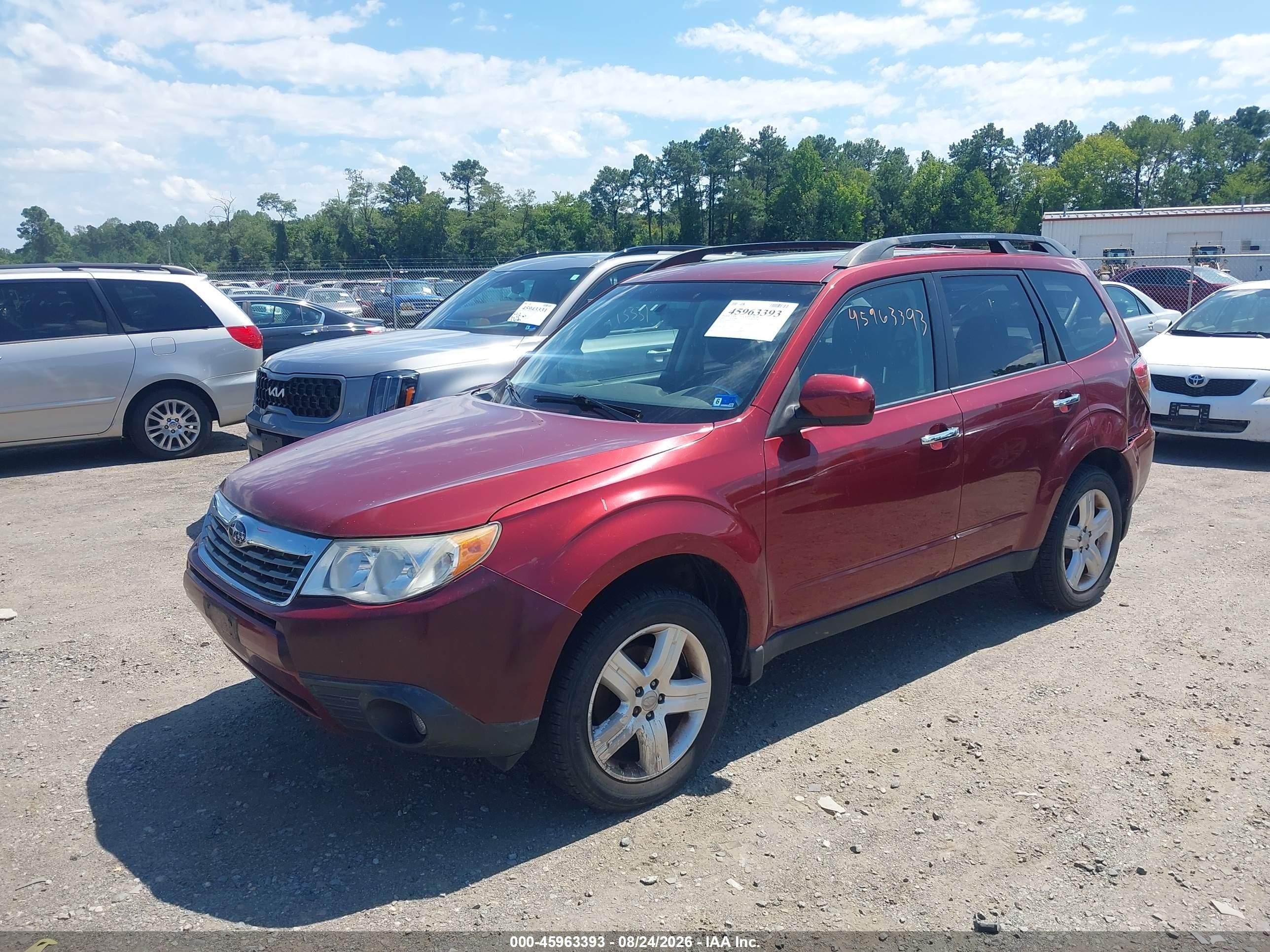 2009 Subaru Forester 2.5x Limited Red vin: JF2SH64699H771981